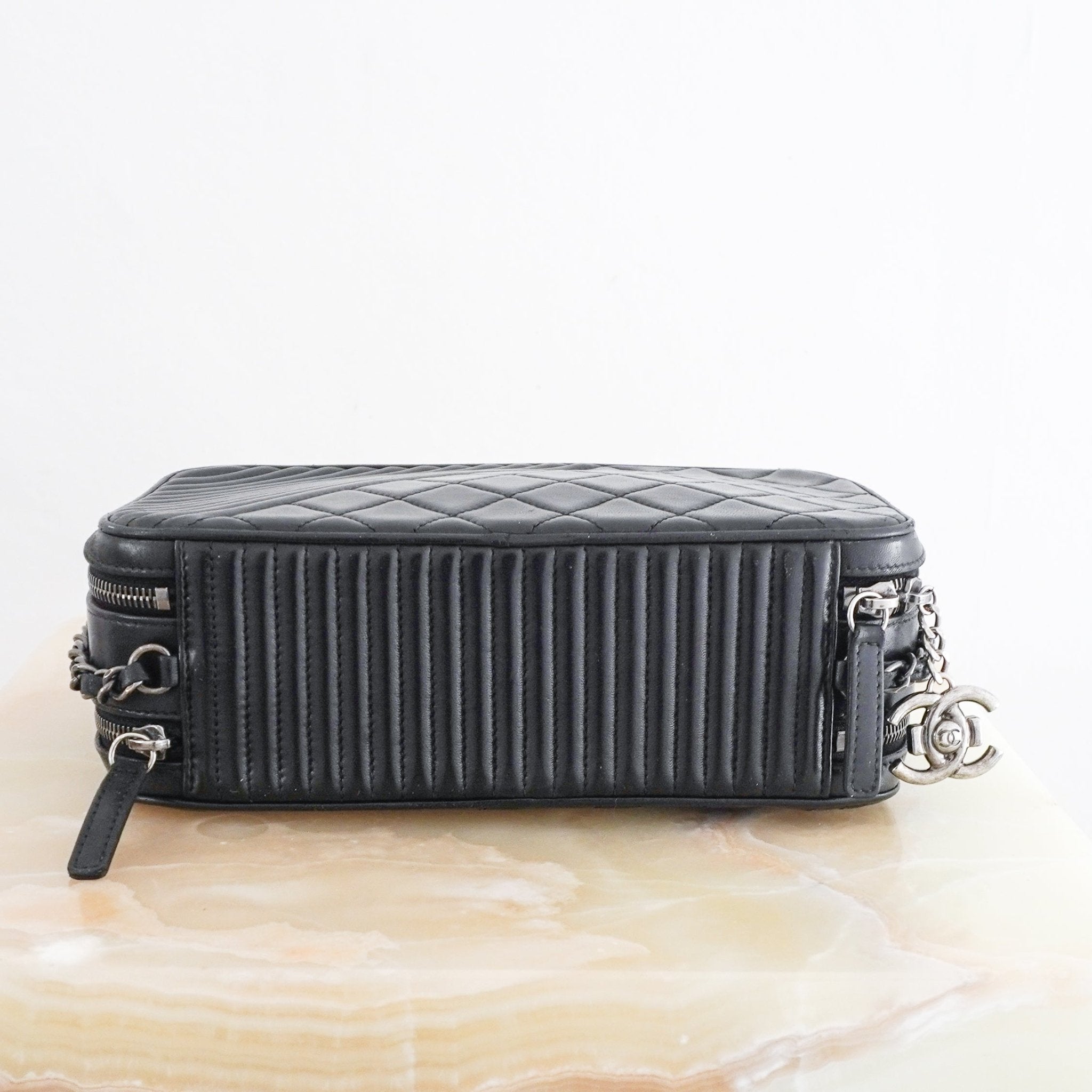 Chanel Cruise 2015 Small Camera Case Bag in Black Lambskin (RRP £2650) | Authentic Preloved - Reloved Again