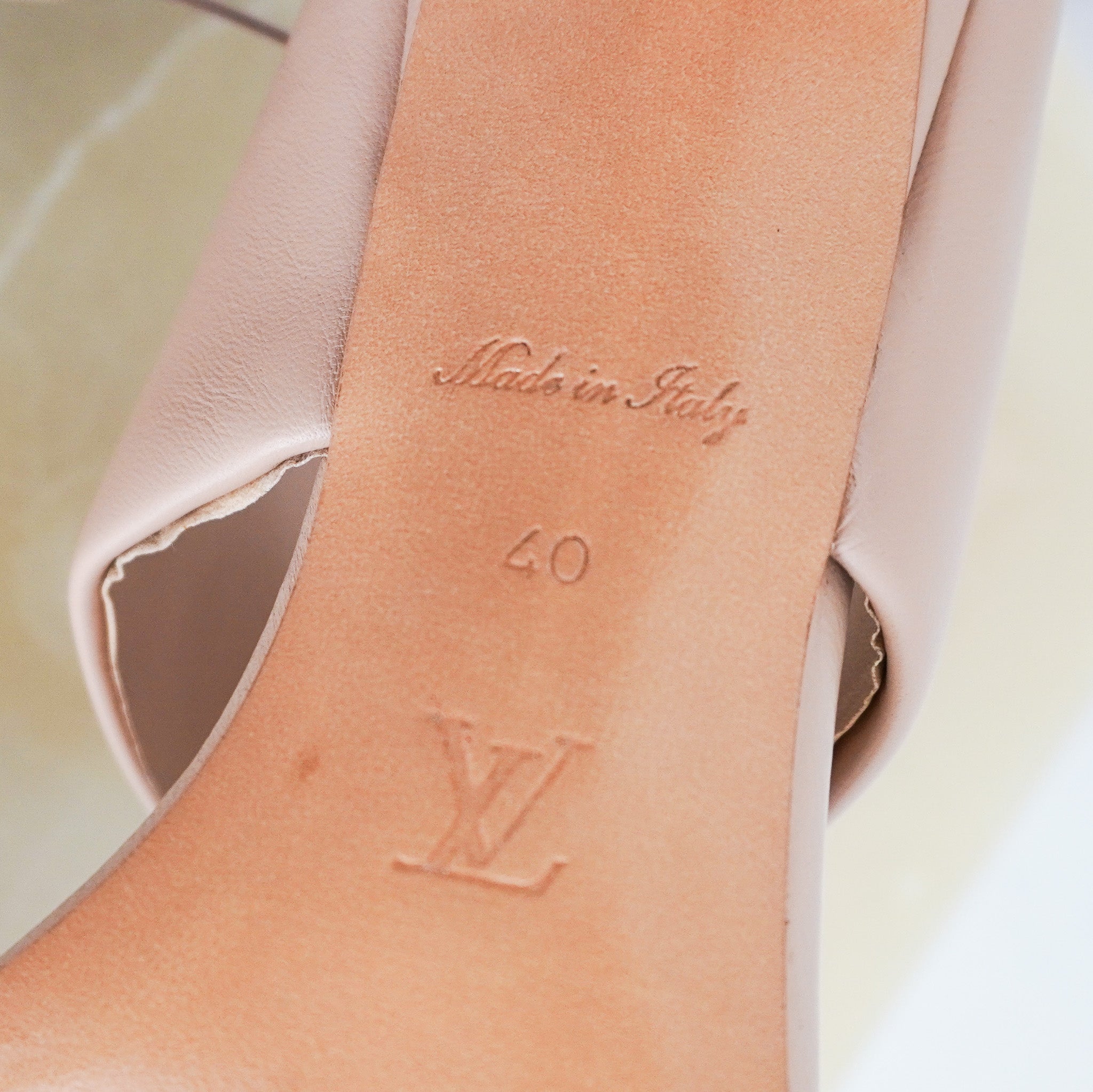 Louis Vuitton Drapy Mules in Beige | Authentic Preloved