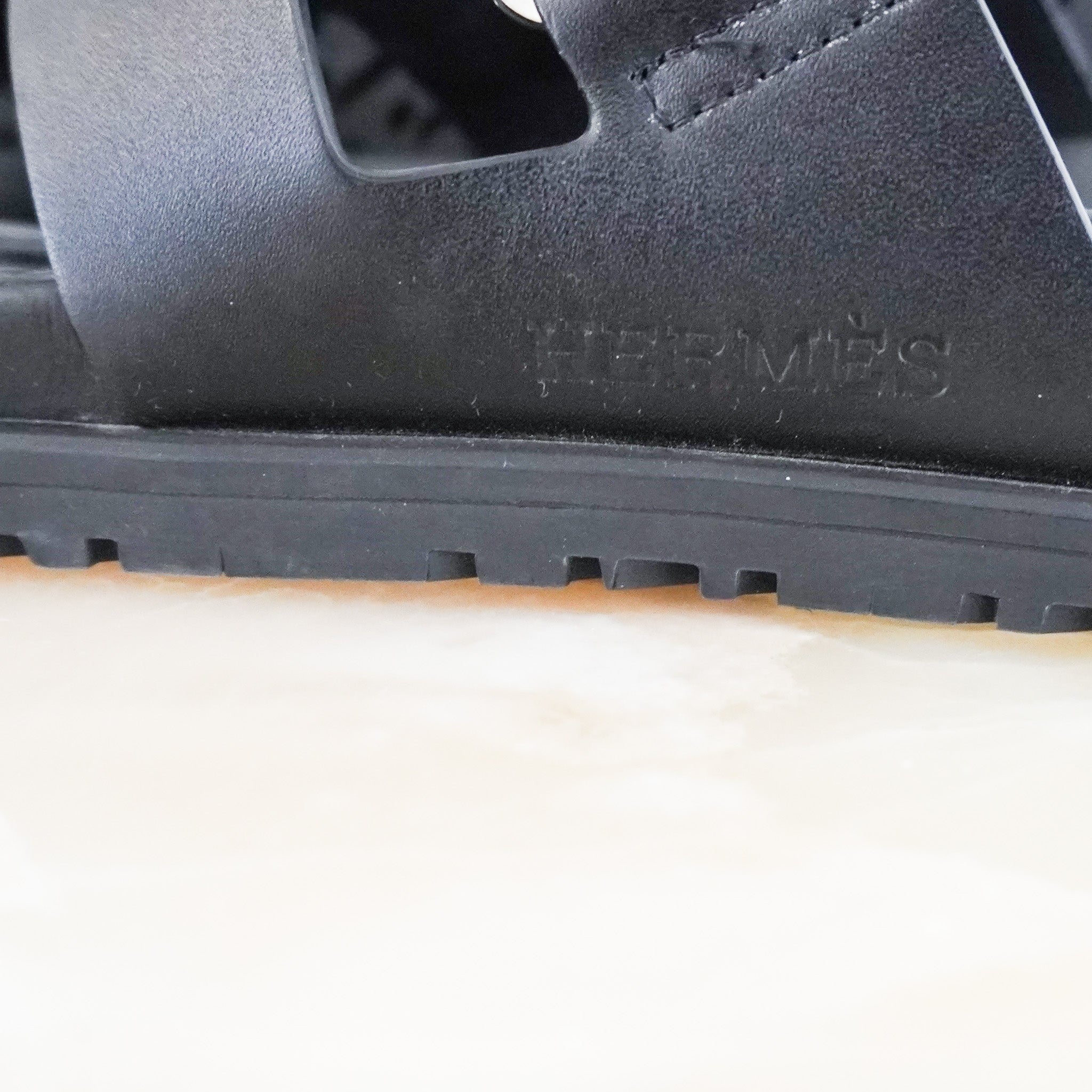 Hermes Chypre Sandals in Black RRP £790 | Authentic Preloved