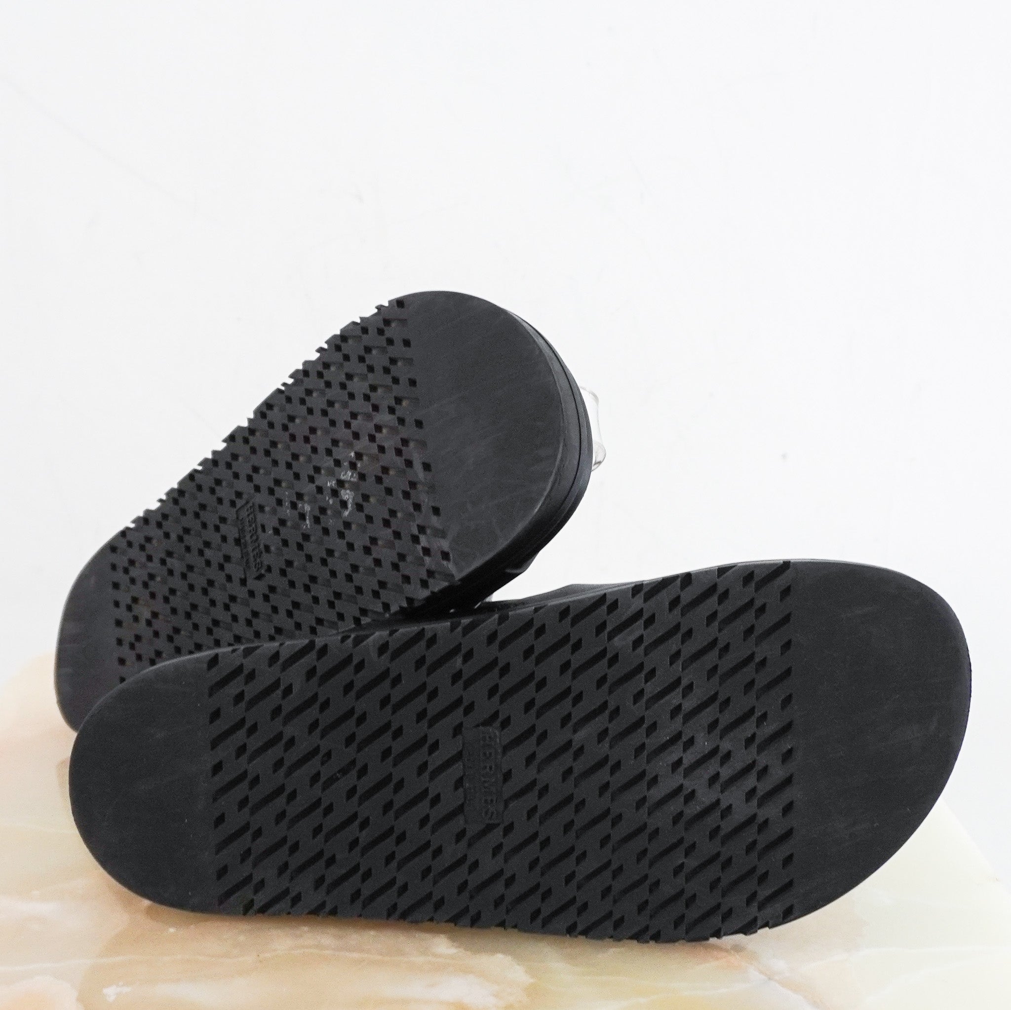 Hermes Chypre Sandals in Black RRP £790 | Authentic Preloved