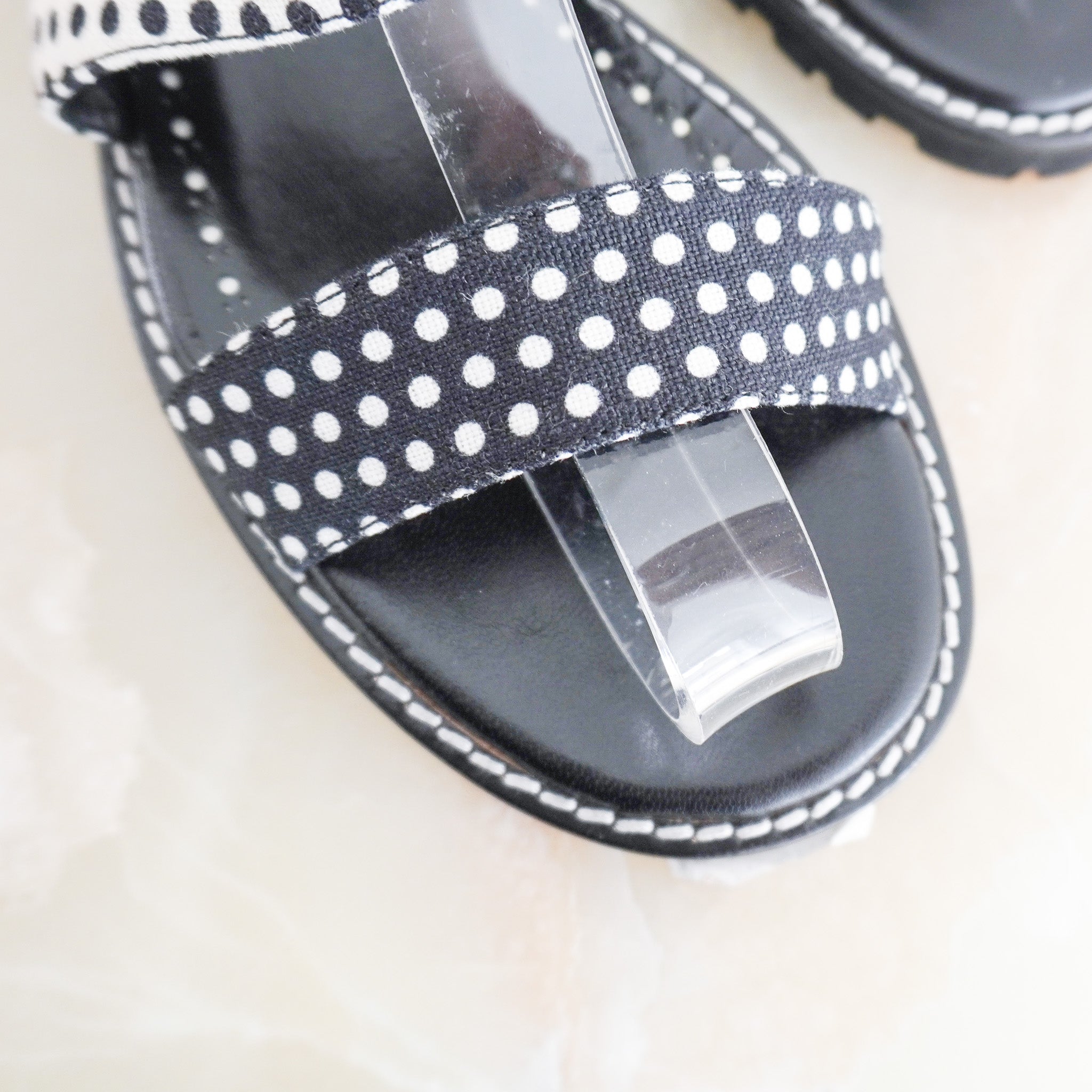 Manolo Blahnik Polka Dot Flat Sandals (RRP £250) | Authentic Preloved
