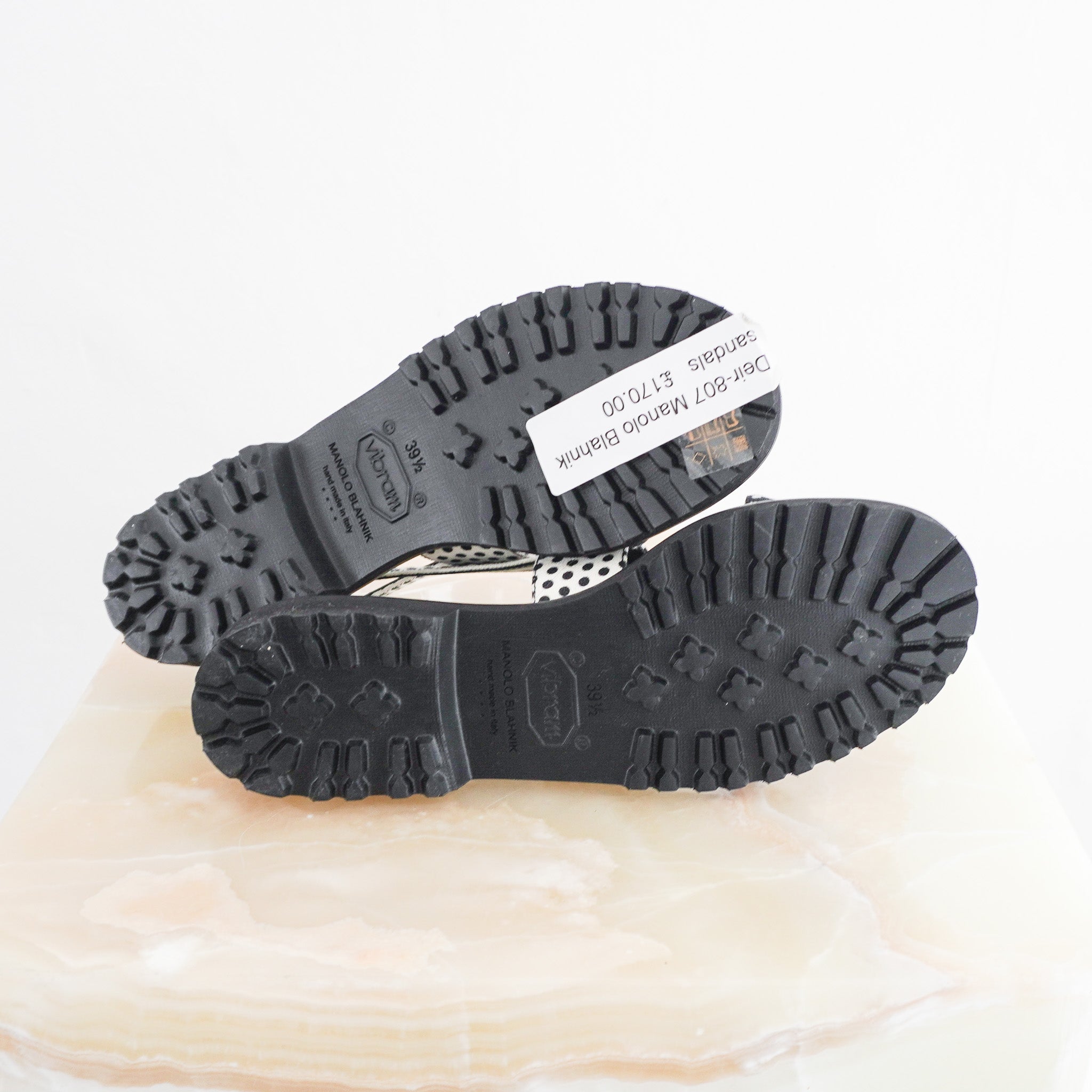 Manolo Blahnik Polka Dot Flat Sandals (RRP £250) | Authentic Preloved