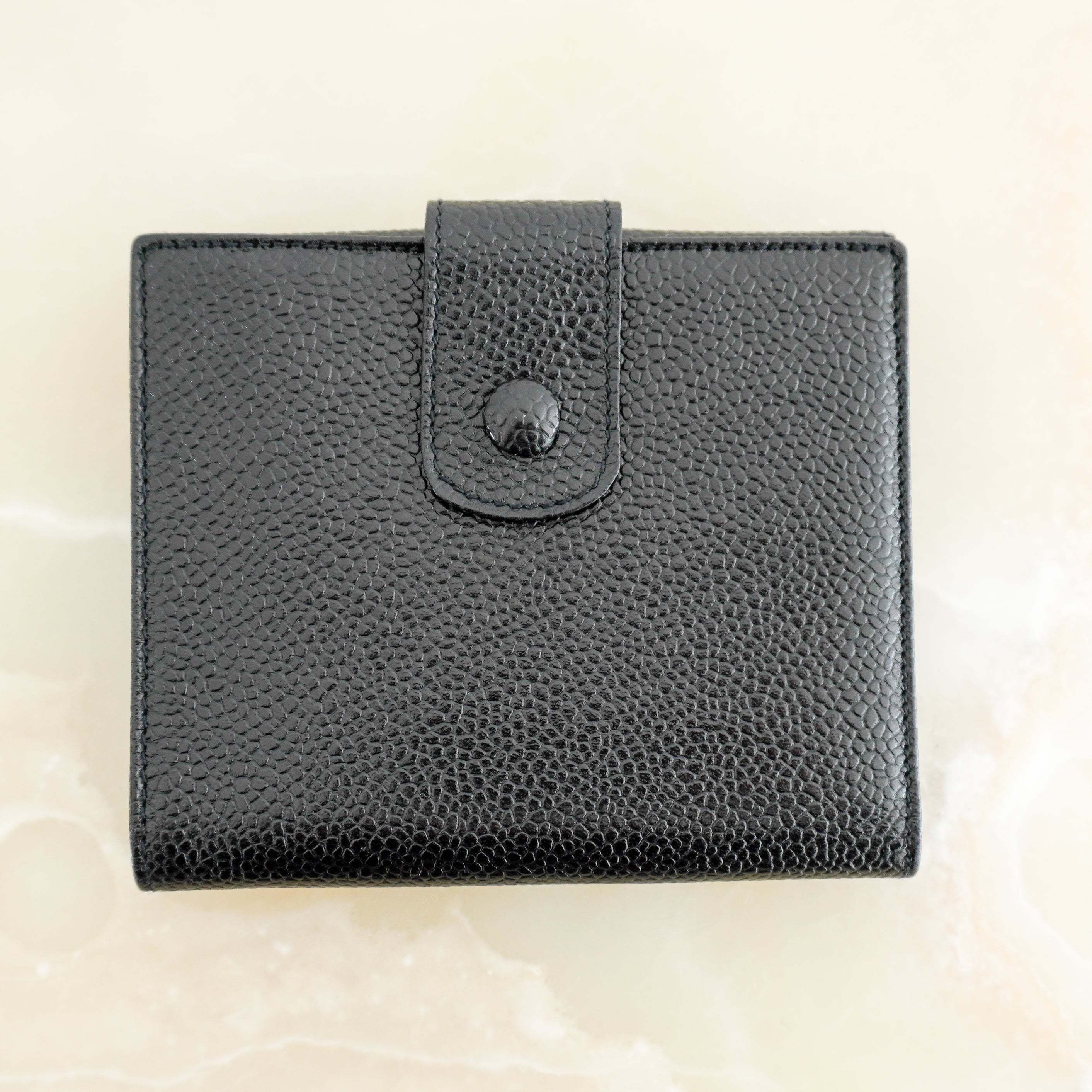 Chanel Vintage Black Caviar Timeless CC Flap Wallet | Authentic Preloved