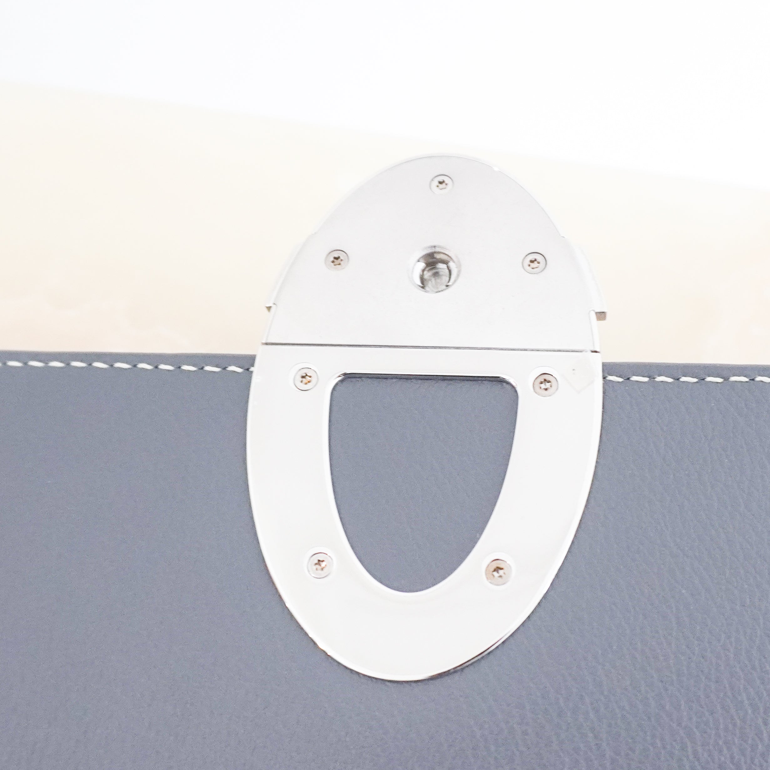 NEW Goyard 233 PM Bag in Grey Goyardine and Taurillon Leather (RRP £2500) | Authentic Preloved