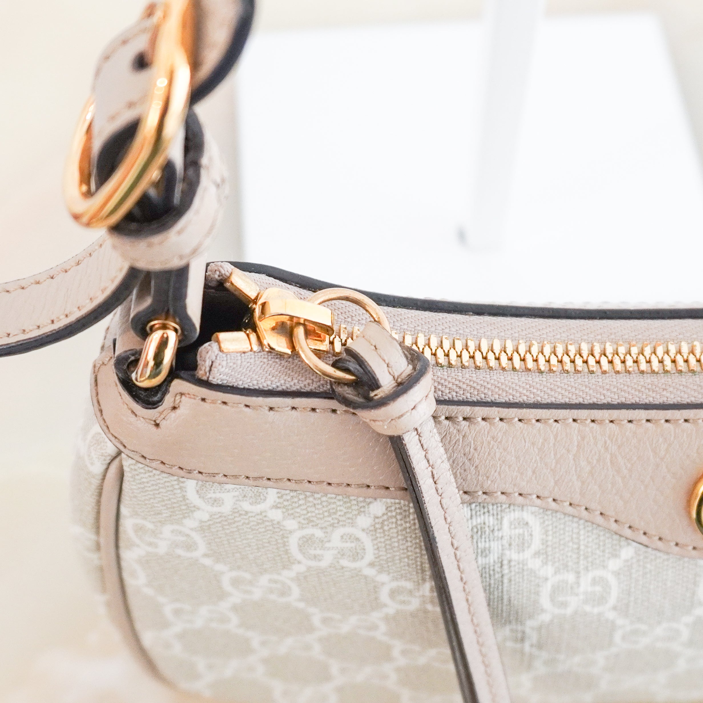 Gucci Beige Ophidia Small GG Supreme Canvas Shoulder Bag (RRP £1200) | Authentic Preloved