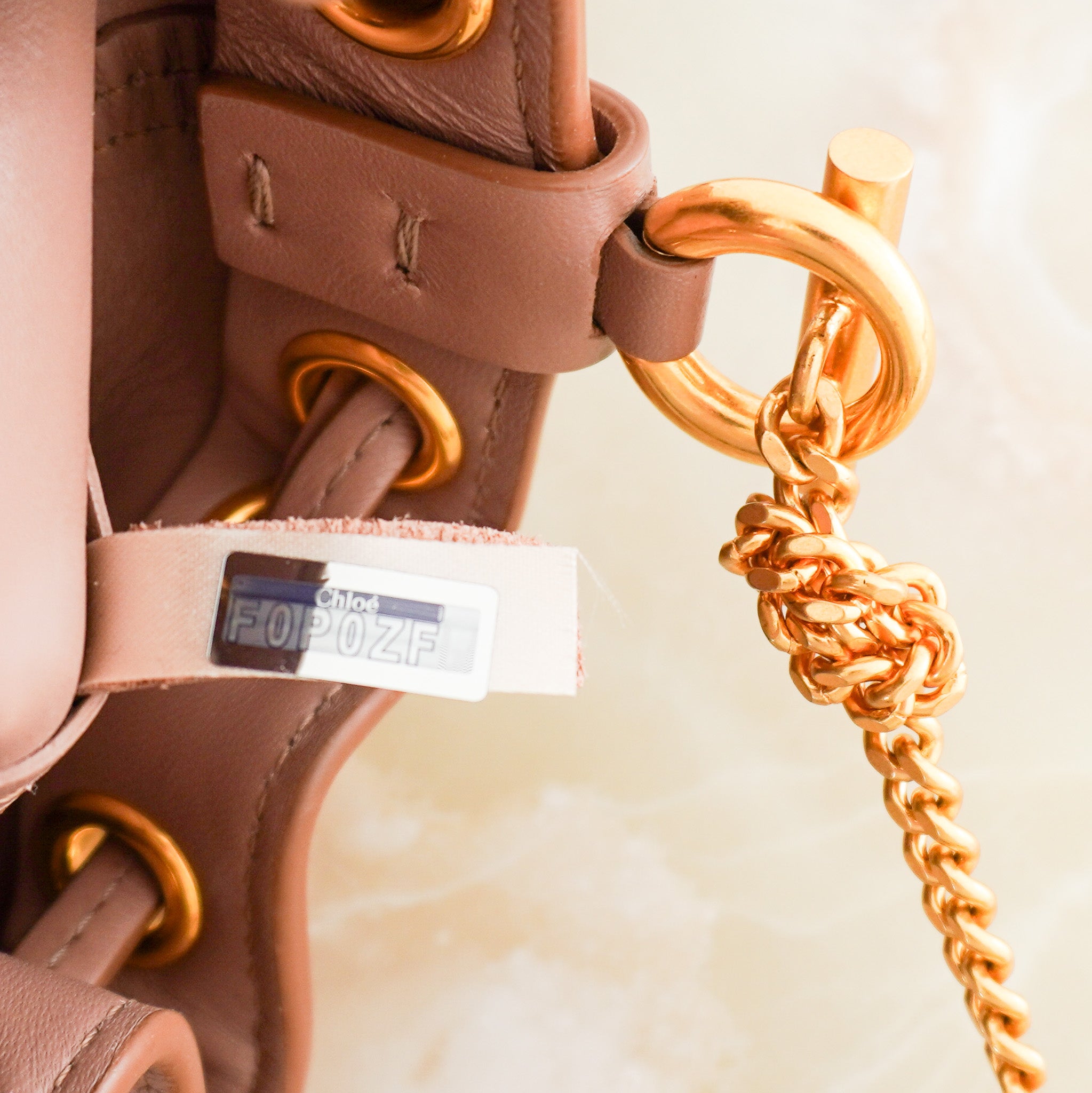 Chloe Marcie Micro Bucket Bag in Wood Rose RRP £1,225 | Authentic Preloved - Reloved Again