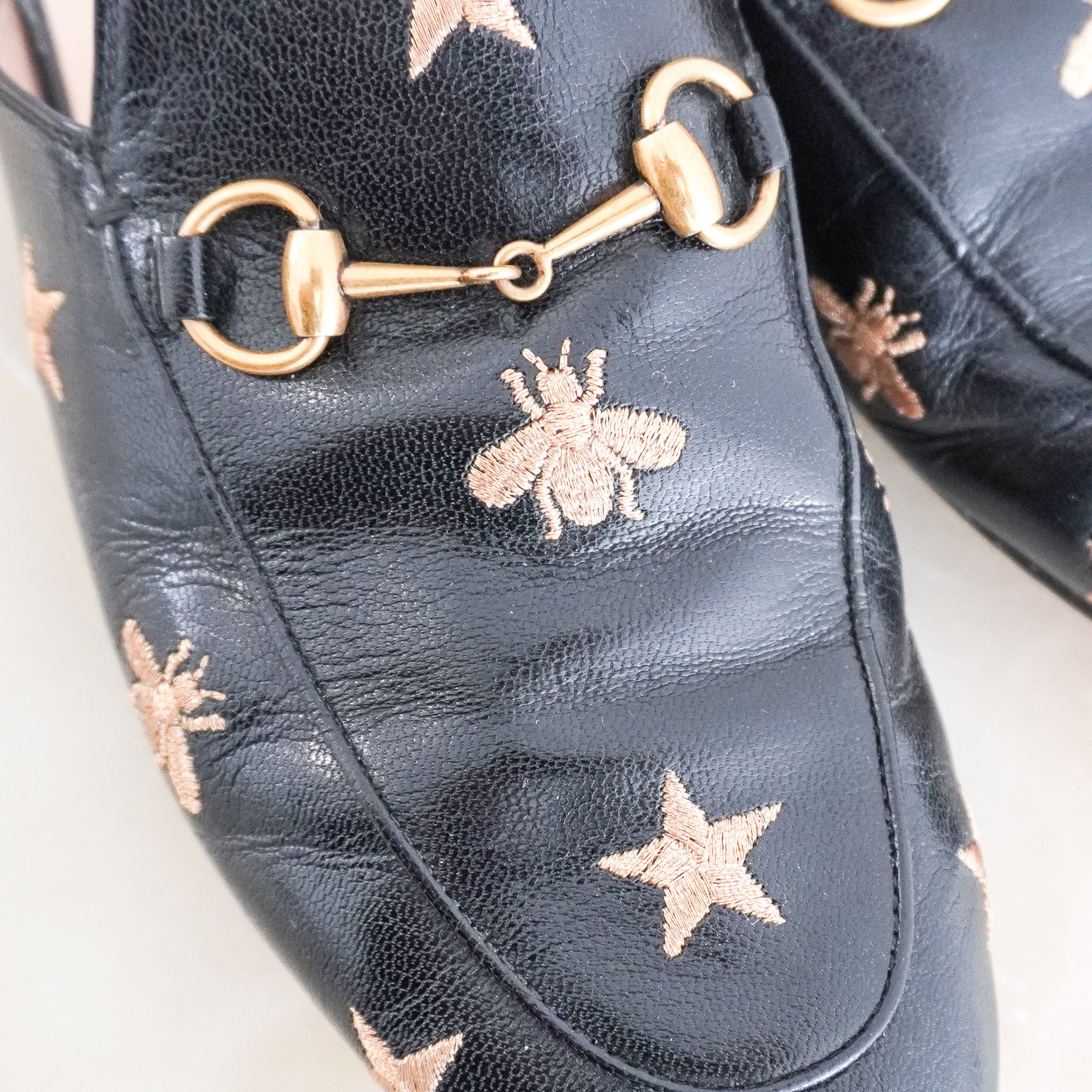 Gucci Bee Printowns Mules RRP £800 | Authentic Preloved