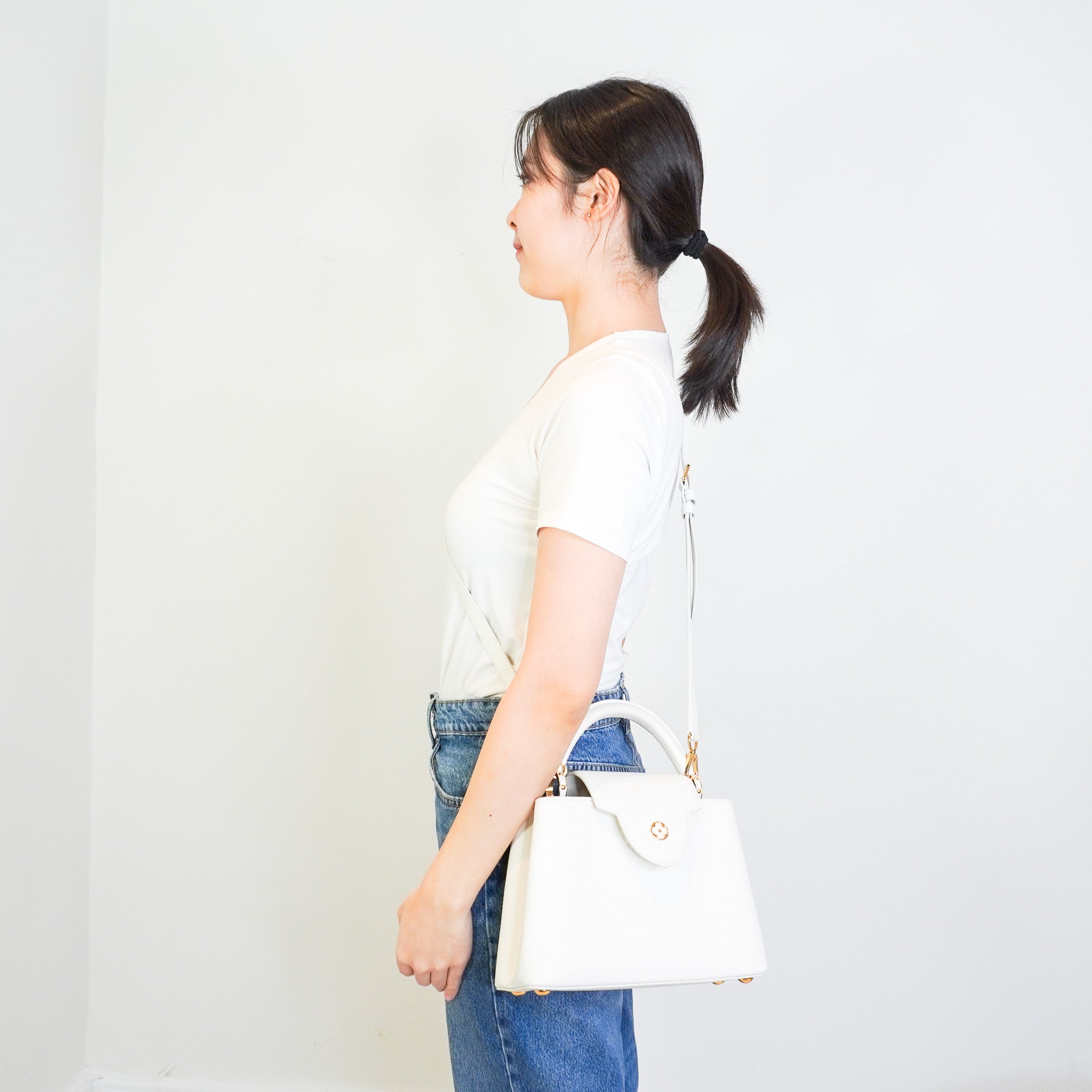 Louis Vuitton Capucines BB Bag in White RRP £6000 | Authentic Preloved