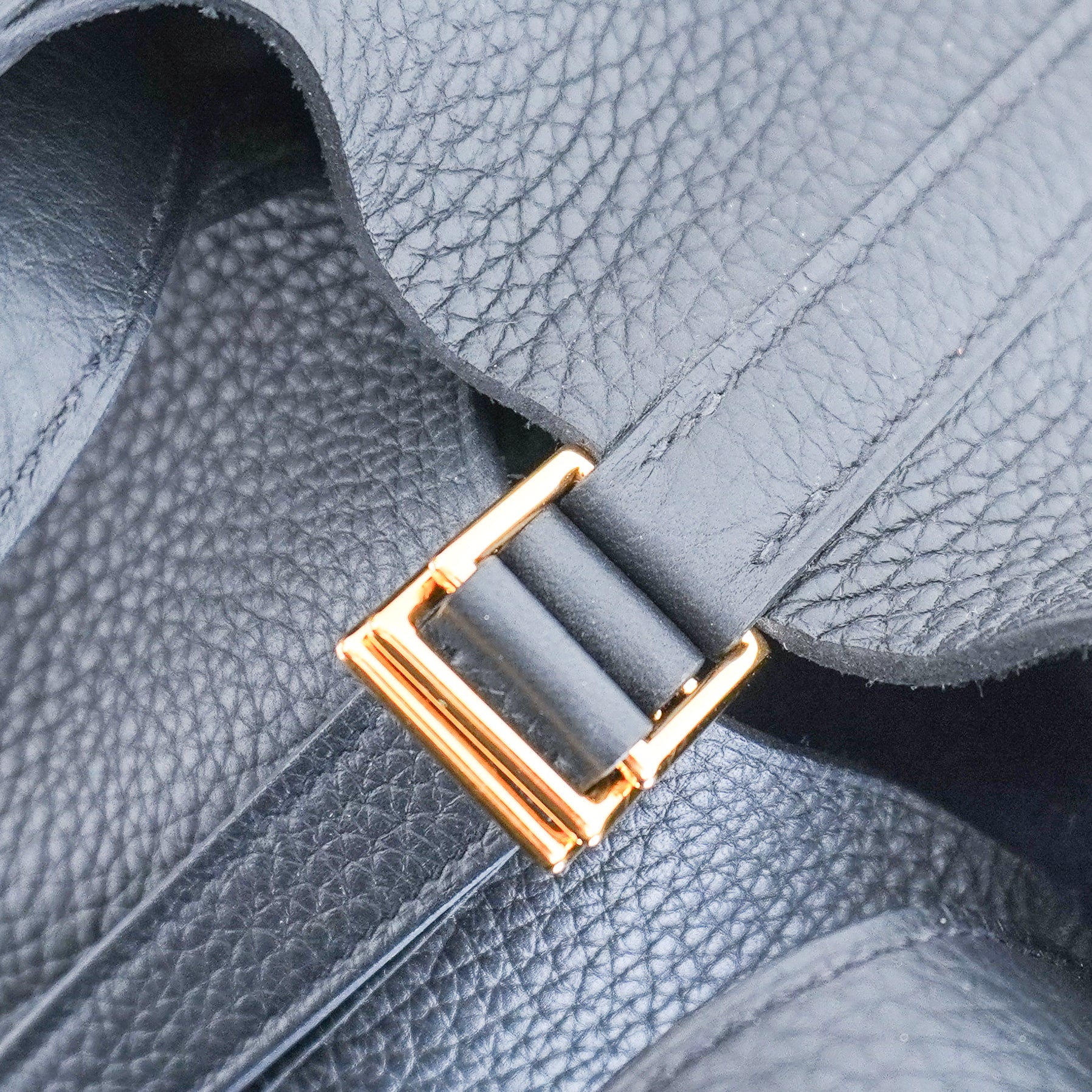 NEW Hermès Picotin Lock 18 PM Noir Clemence Leather Tote Bag | Authentic Preloved