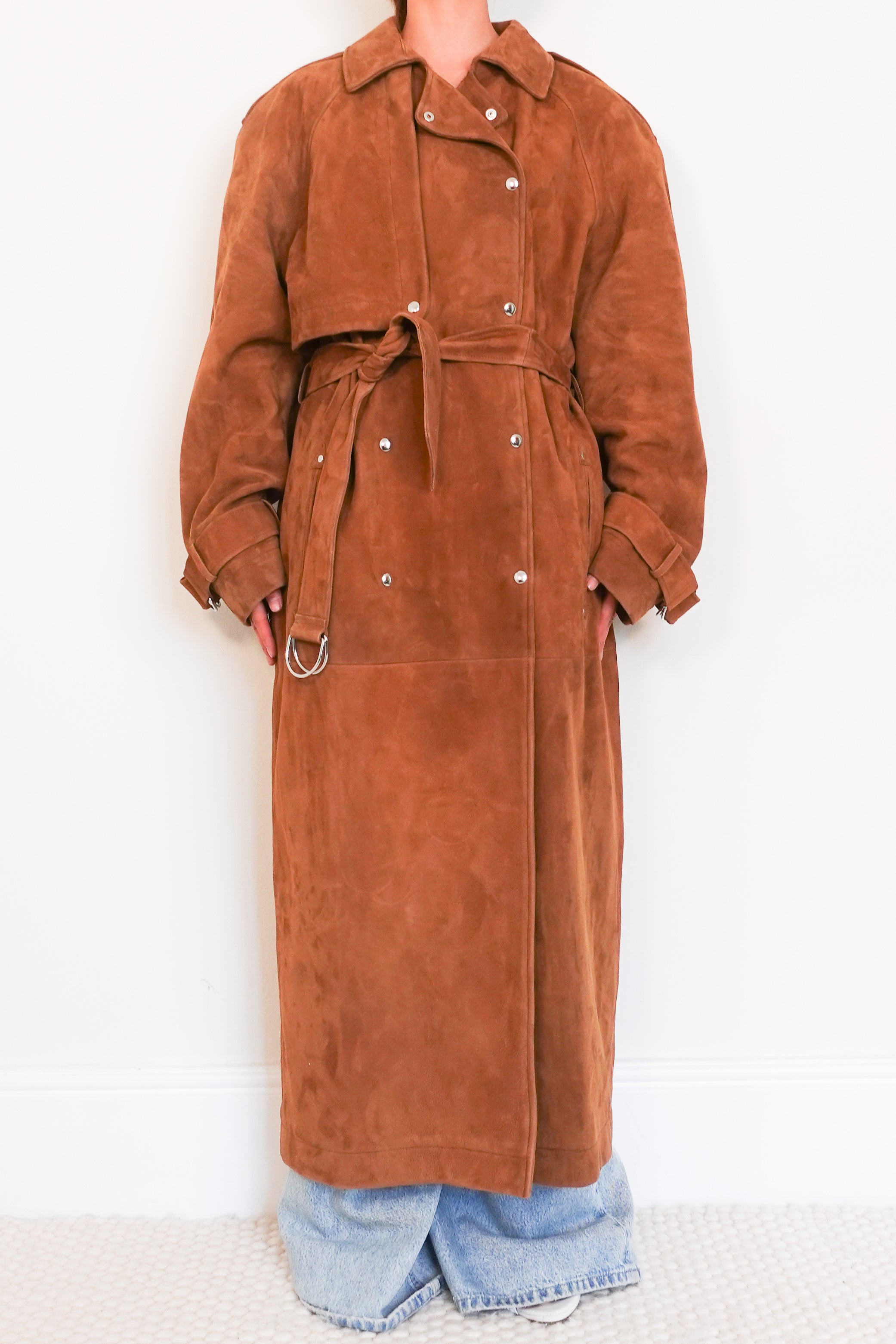 Raey suede trenchcoat RRP £1800