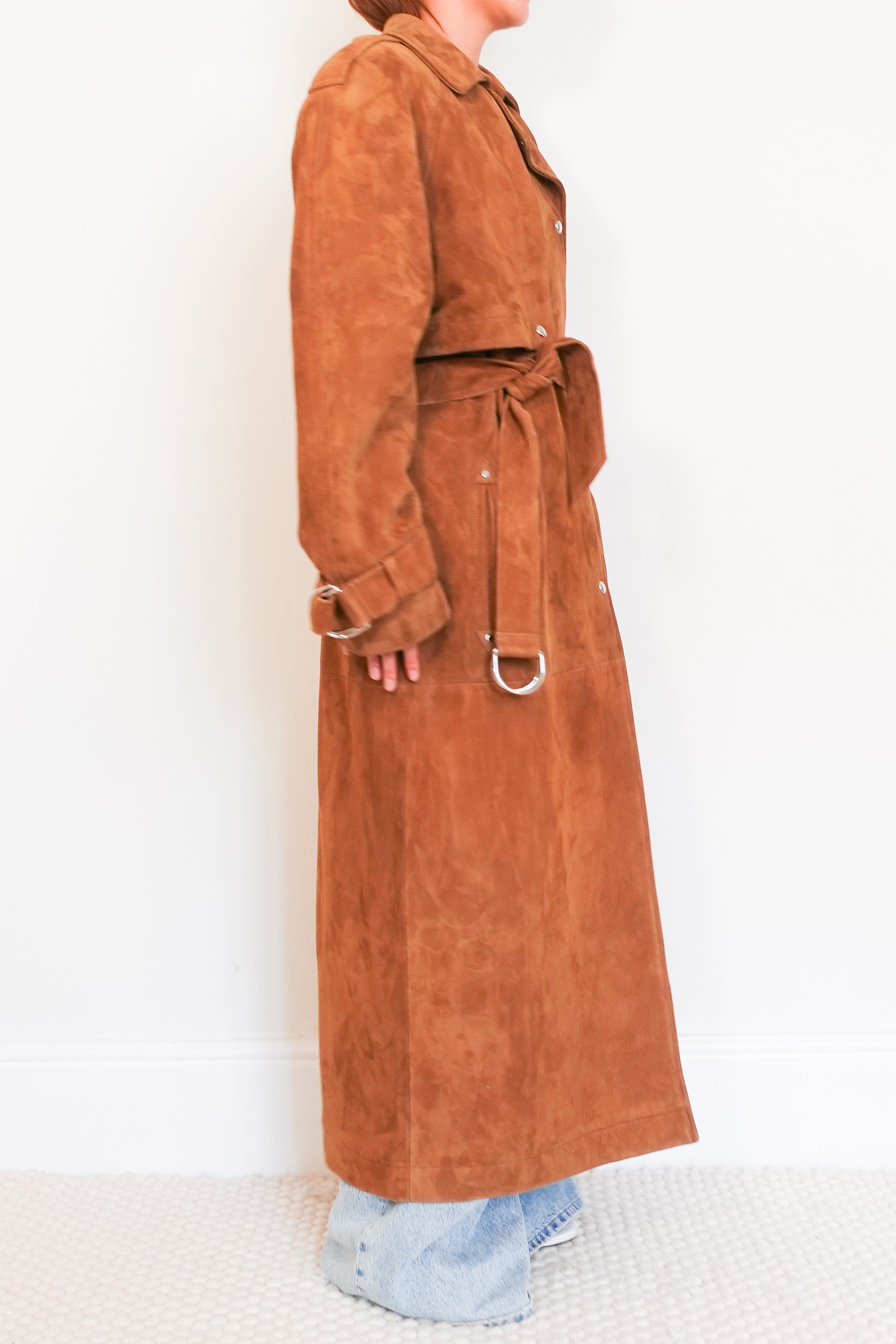Raey suede trenchcoat RRP £1800