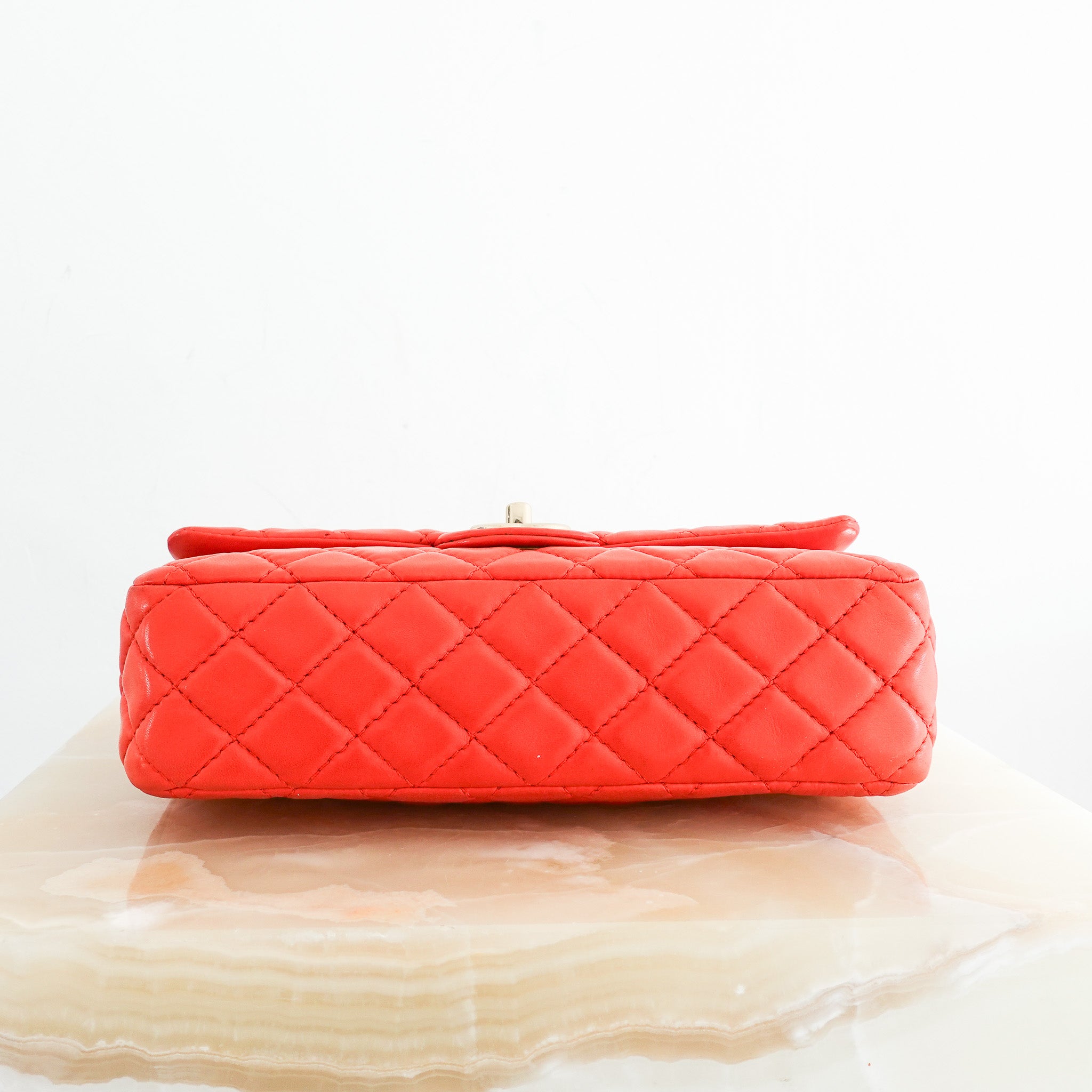 Chanel Classic Medium Flap Bag in Red | Authentic Preloved - Reloved Again