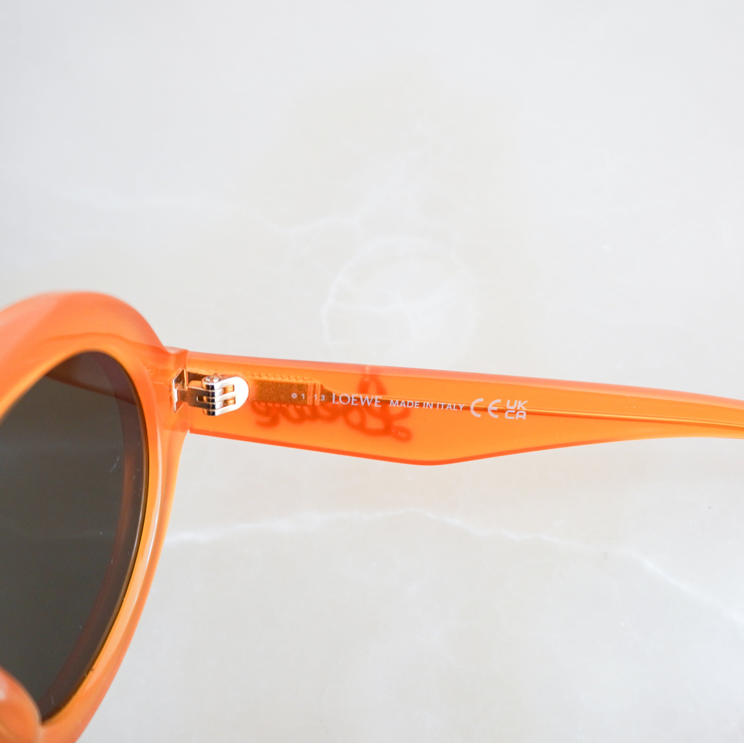 Loewe Orange Acetate Sunglasses RRP £350 | Authentic Preloved FINAL SALE