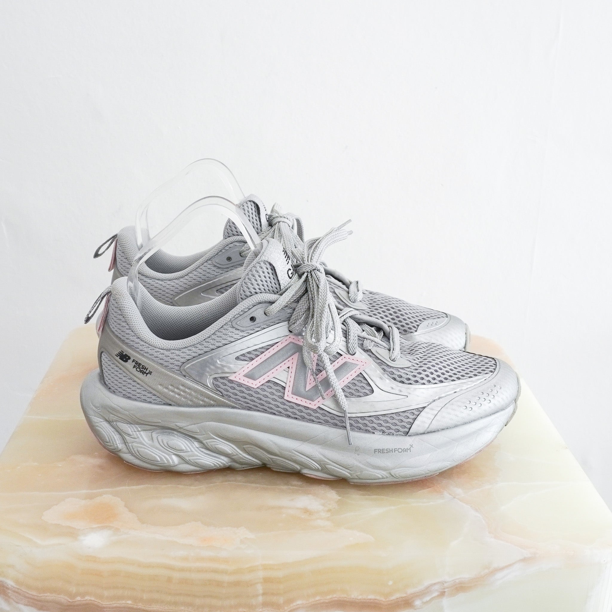 Ganni X New Balance Trainers in Pink and Grey (RRP £155) | Authentic Preloved - Reloved Again