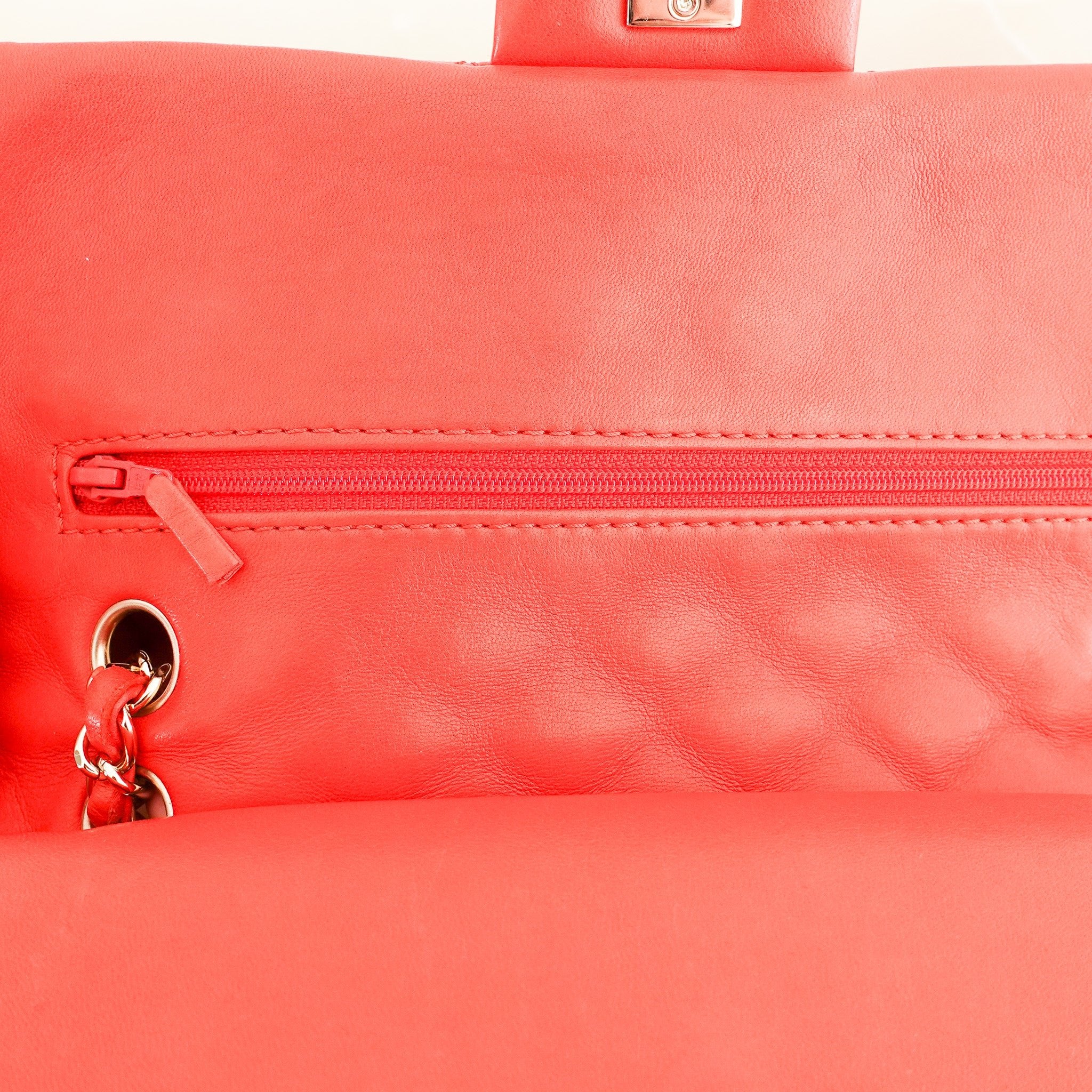 Chanel Classic Medium Flap Bag in Red | Authentic Preloved - Reloved Again