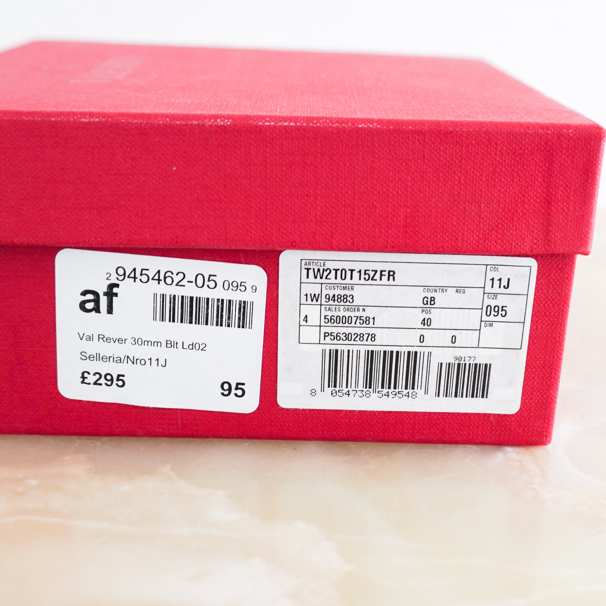 Valentino Gold V Logo Reversible Belt in Black & Brown RRP £295 | Authentic Preloved FINAL SALE