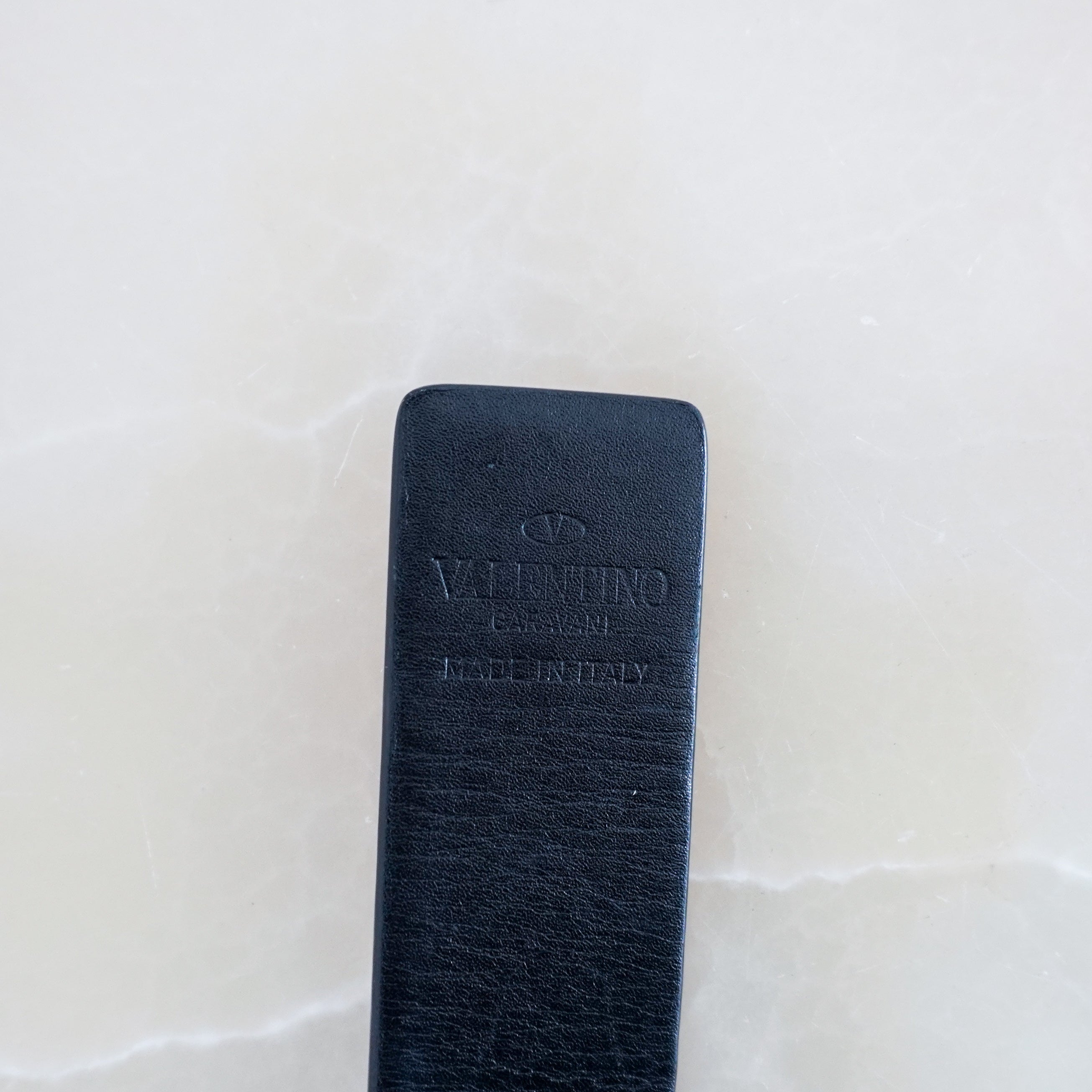 Valentino Gold V Logo Reversible Belt in Black & Brown RRP £295 | Authentic Preloved FINAL SALE