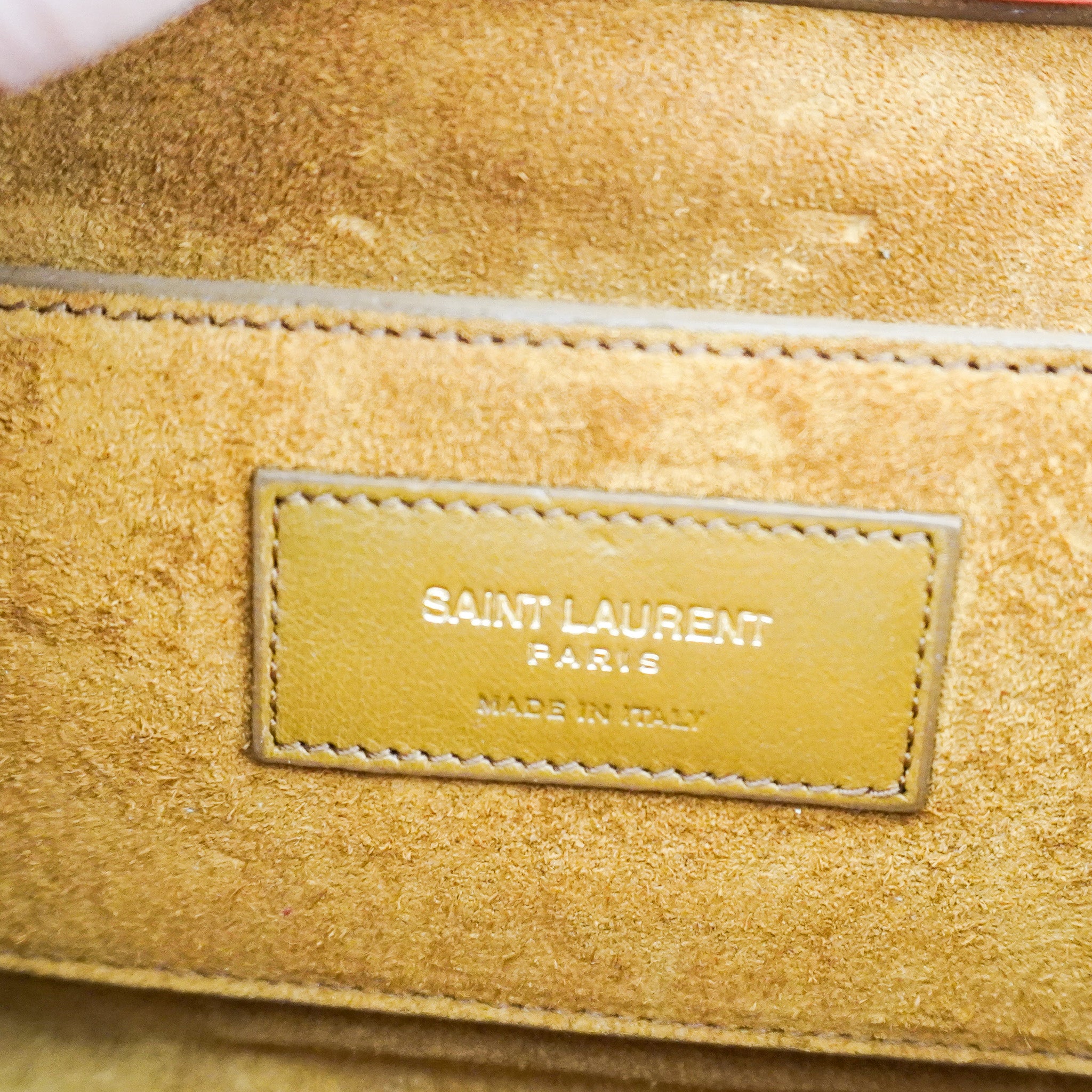 Saint Laurent Brown Suede Fringe Crossbody Bag | Authentic Preloved