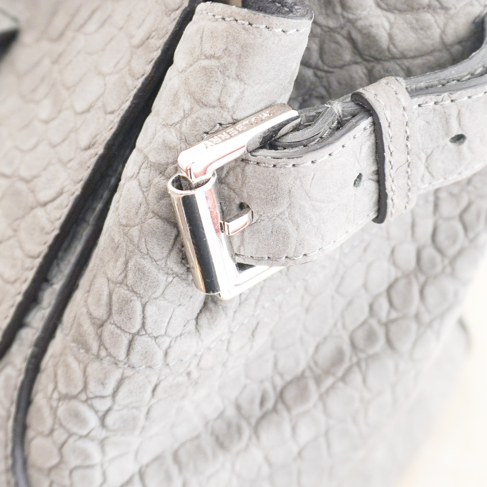 Mulberry Bayswater Croc Tote in Grey RRP £1200 | Authentic Preloved