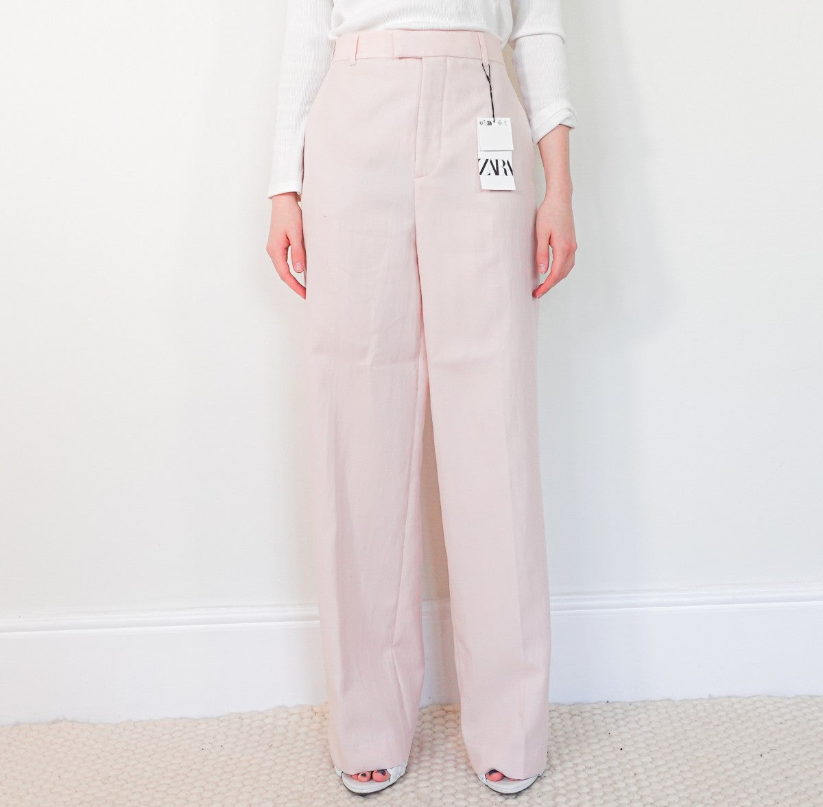 Pink zara pants online