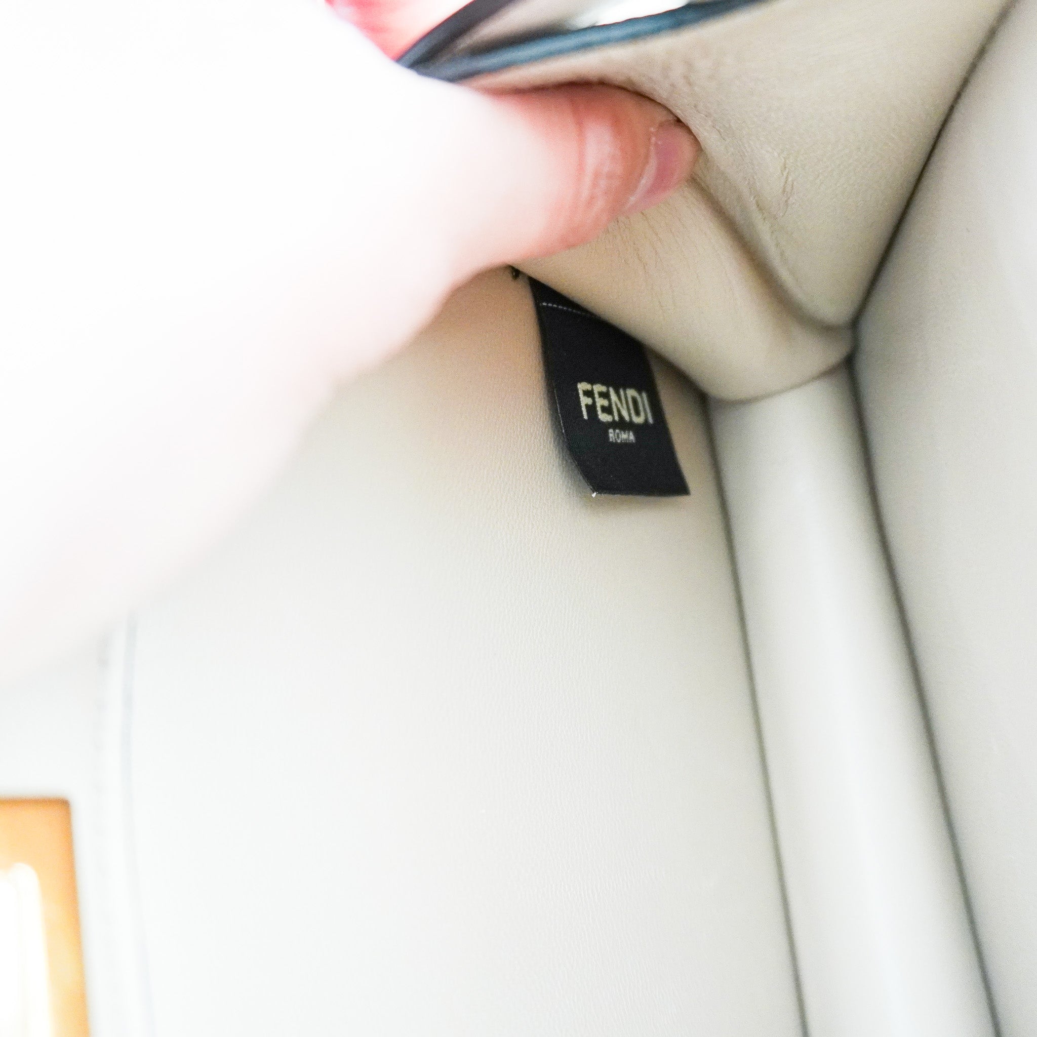 Fendi Peekaboo Mini Tote Bag in Beige RRP £3700 | Authentic Preloved