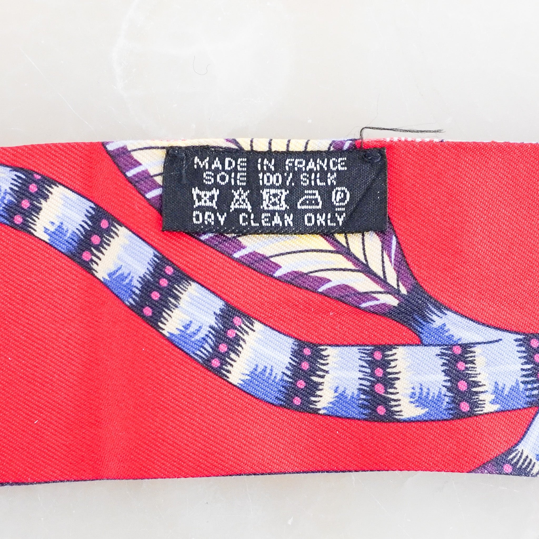 Hermes Silk Twilly Scarf Jungle Red Print RRP £195| Authentic Preloved FINAL SALE - Reloved Again
