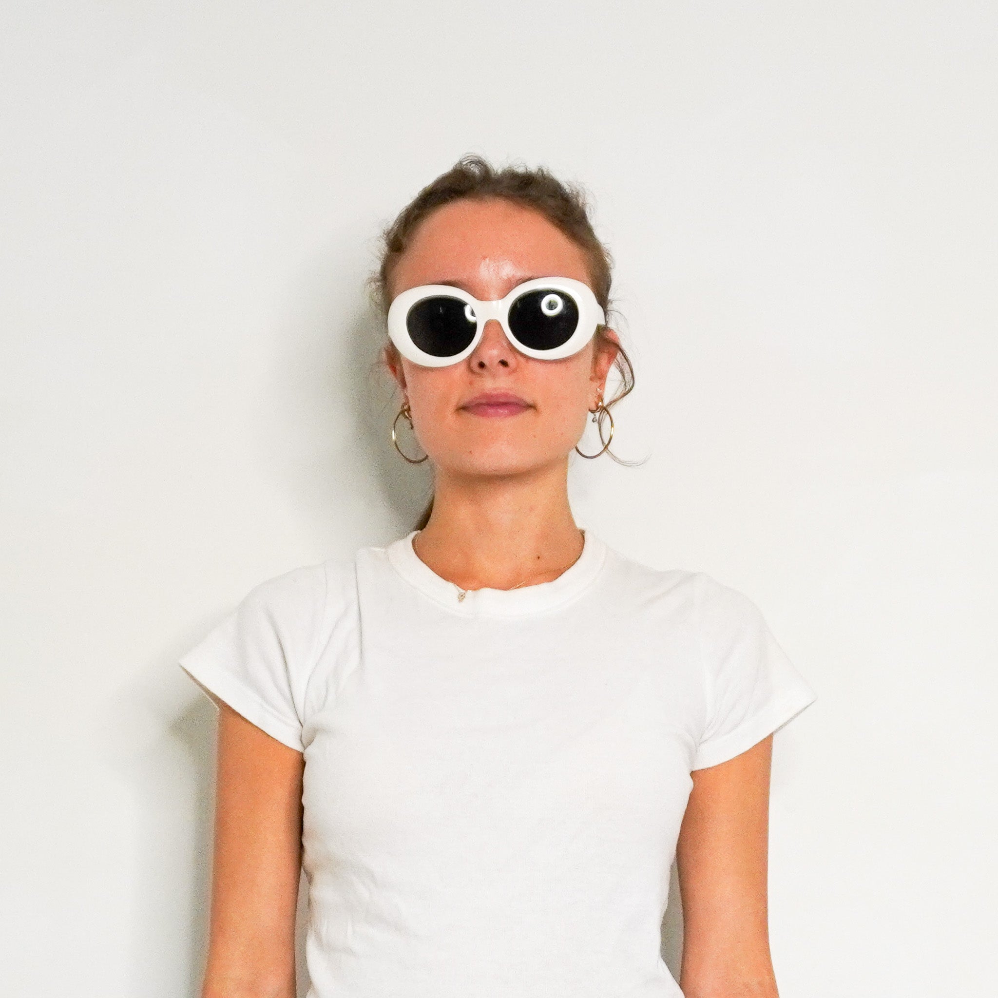 Acne Studios White Round Framed Sunglasses (RRP £270) | Authentic Preloved FINAL SALE - Reloved Again