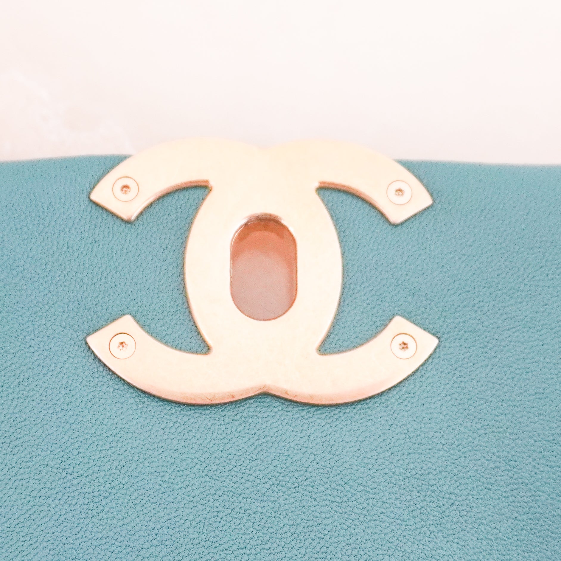 Chanel 19 Small Flap Bag in Turquoise Calfskin (RRP £5500) | Authentic Preloved