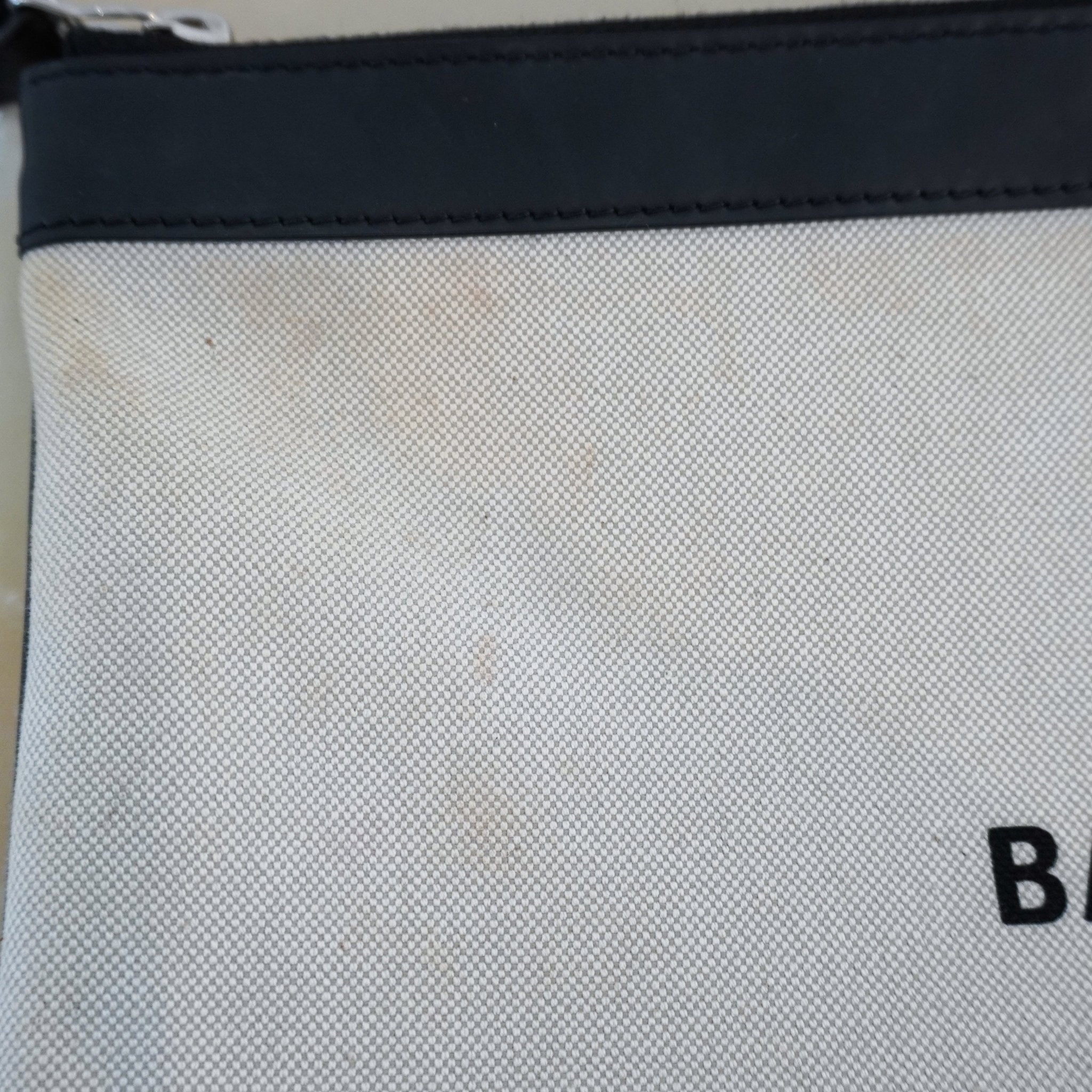 Balenciaga Canvas and Leather Clutch RRP £730 | Authentic Preloved - Reloved Again