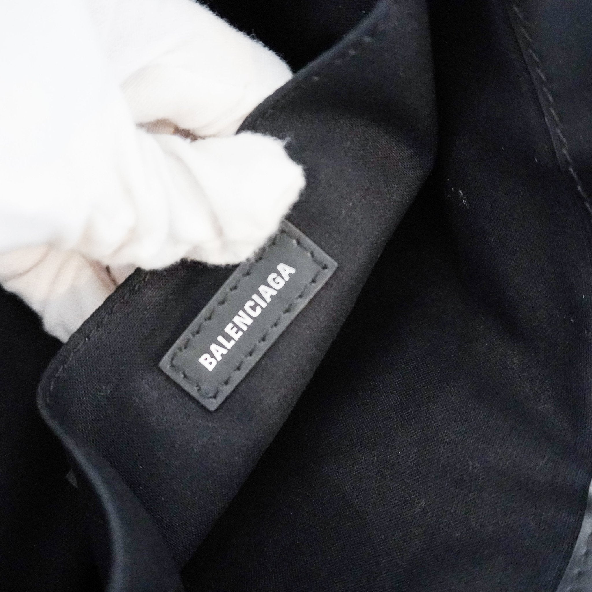 Balenciaga Canvas and Leather Clutch RRP £730 | Authentic Preloved - Reloved Again