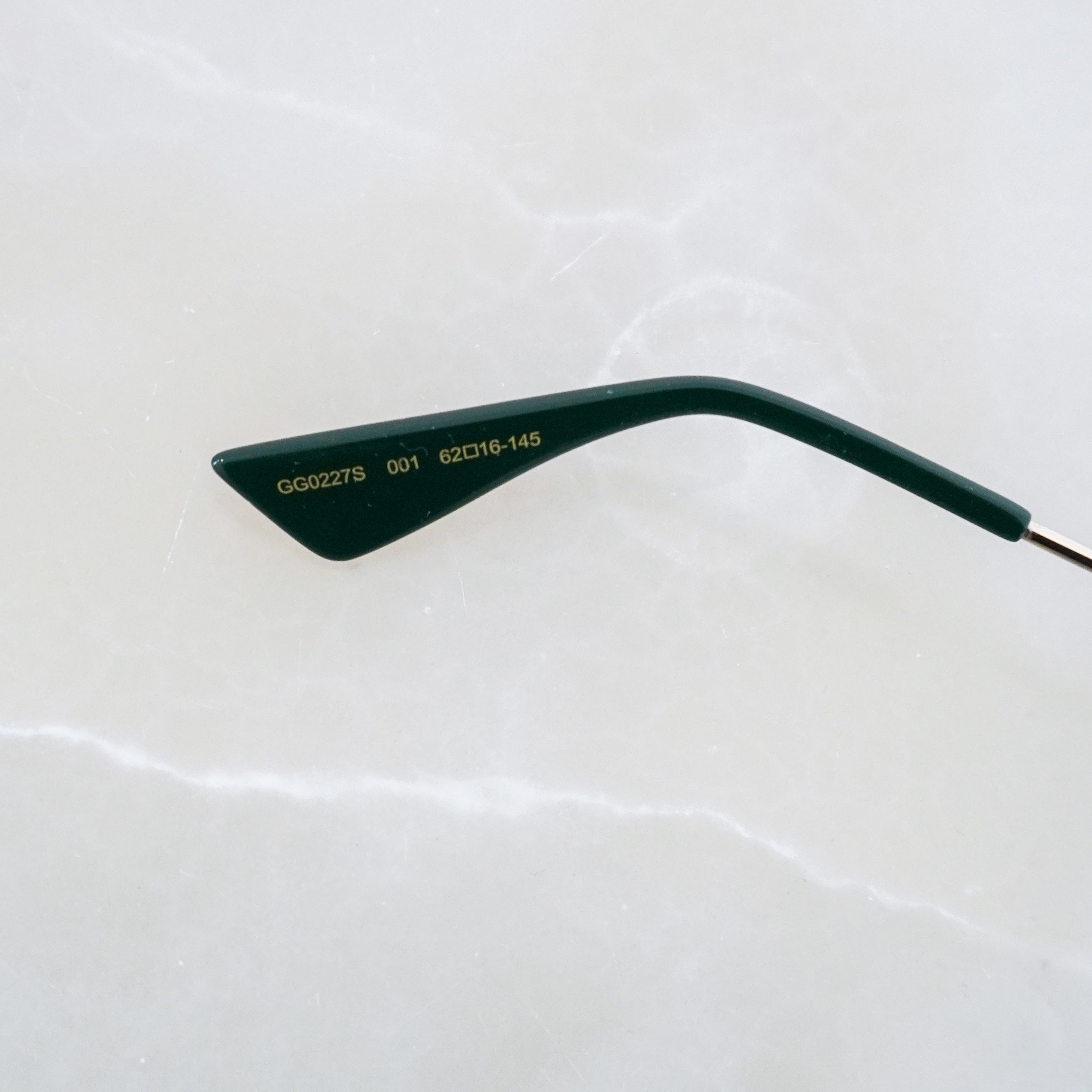 Gucci Green Glitter Aviator Sunglasses RRP £385 | Authentic Preloved FINAL SALE