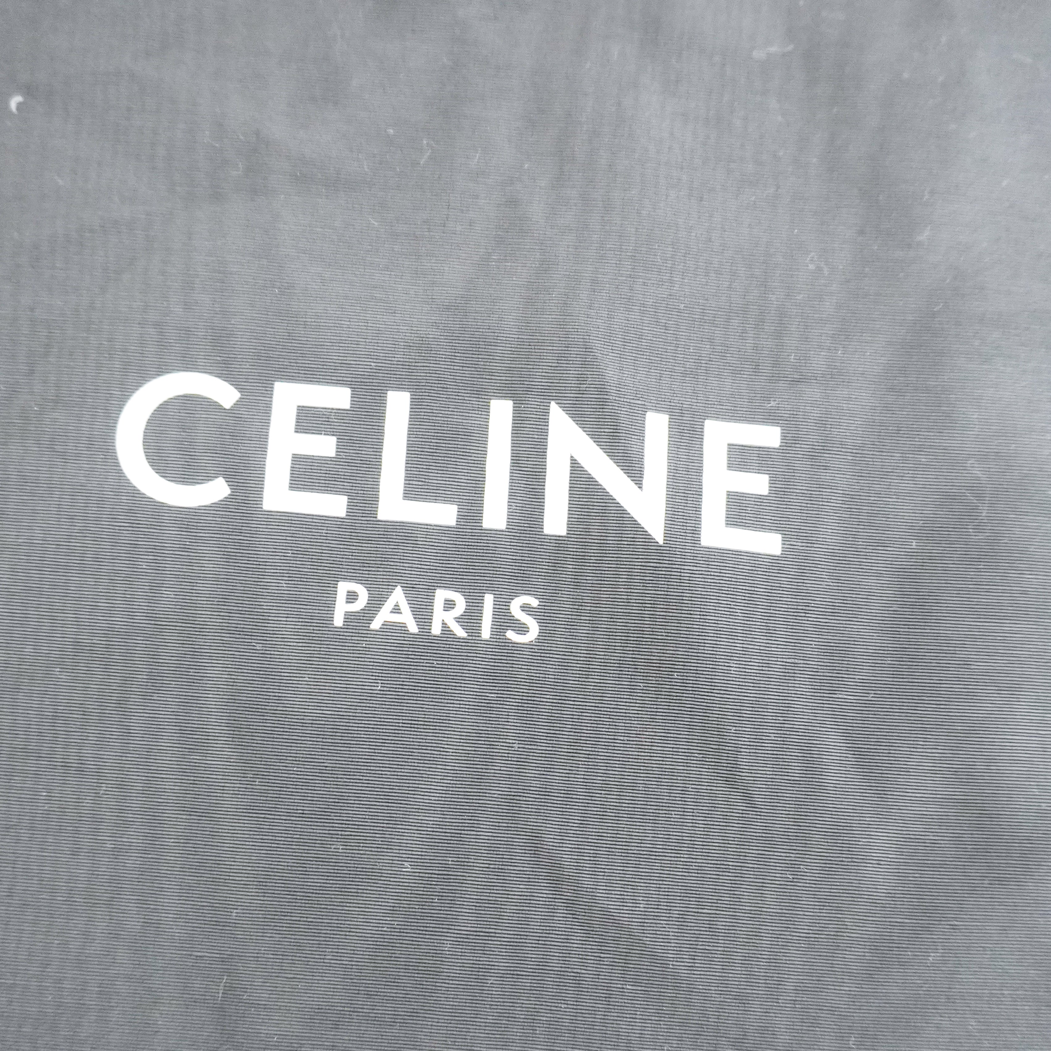 Celine Cuir Triomphe Cabas Drawstring Tote Bag in Grained Calfskin (RRP £2200) | Authentic Preloved