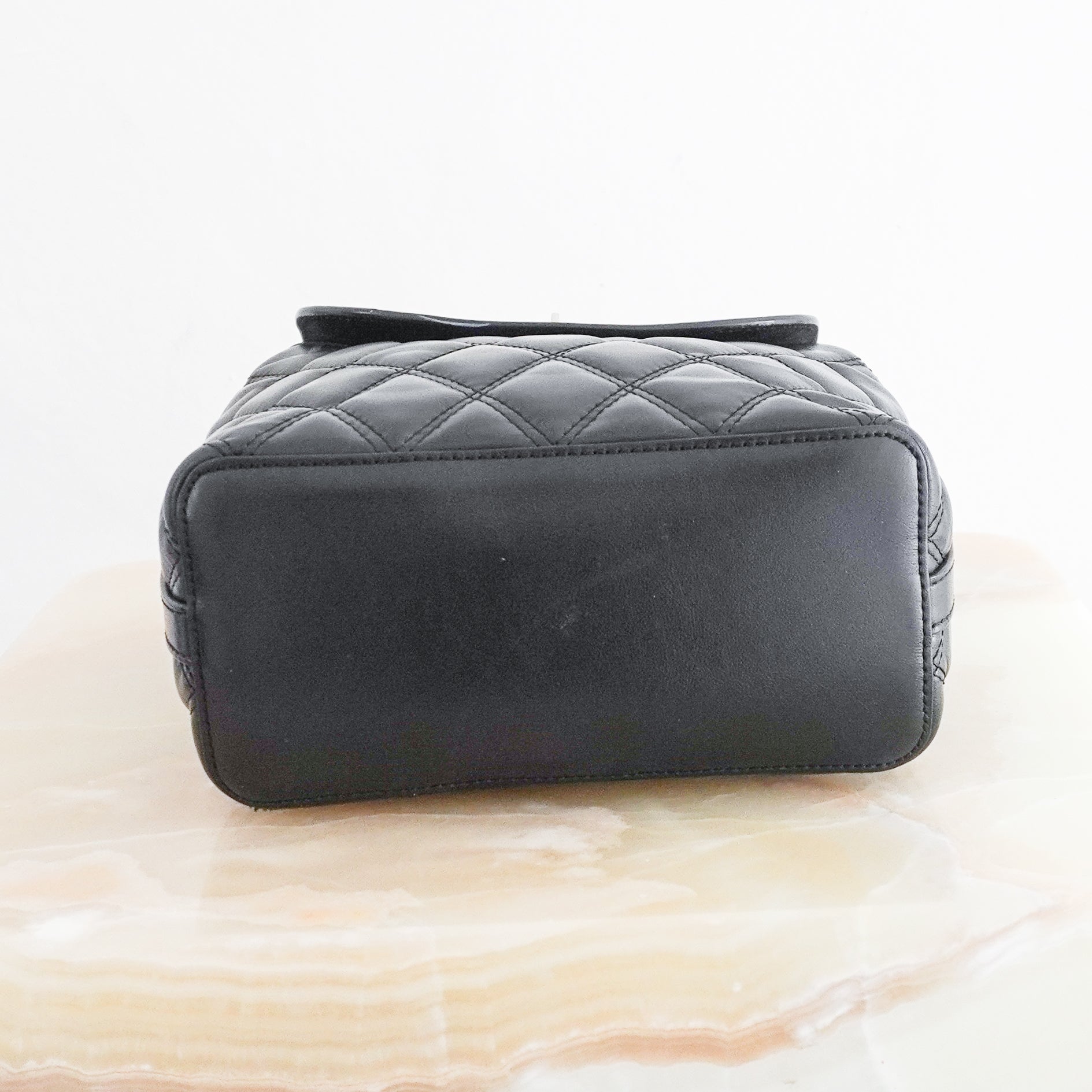 Mulberry Black Bayswater Mini Quilted Backpack (RRP £695) | Authentic Preloved