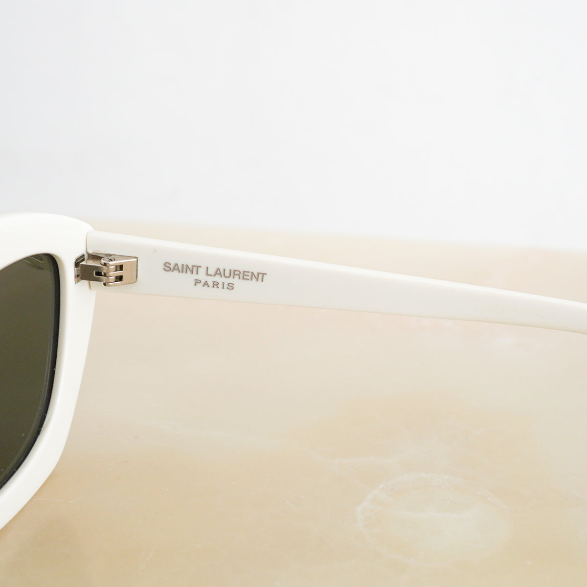 Saint Laurent New Wave Ivory Cat-Eye Sunglasses (RRP £350) | Authentic Preloved FINAL SALE