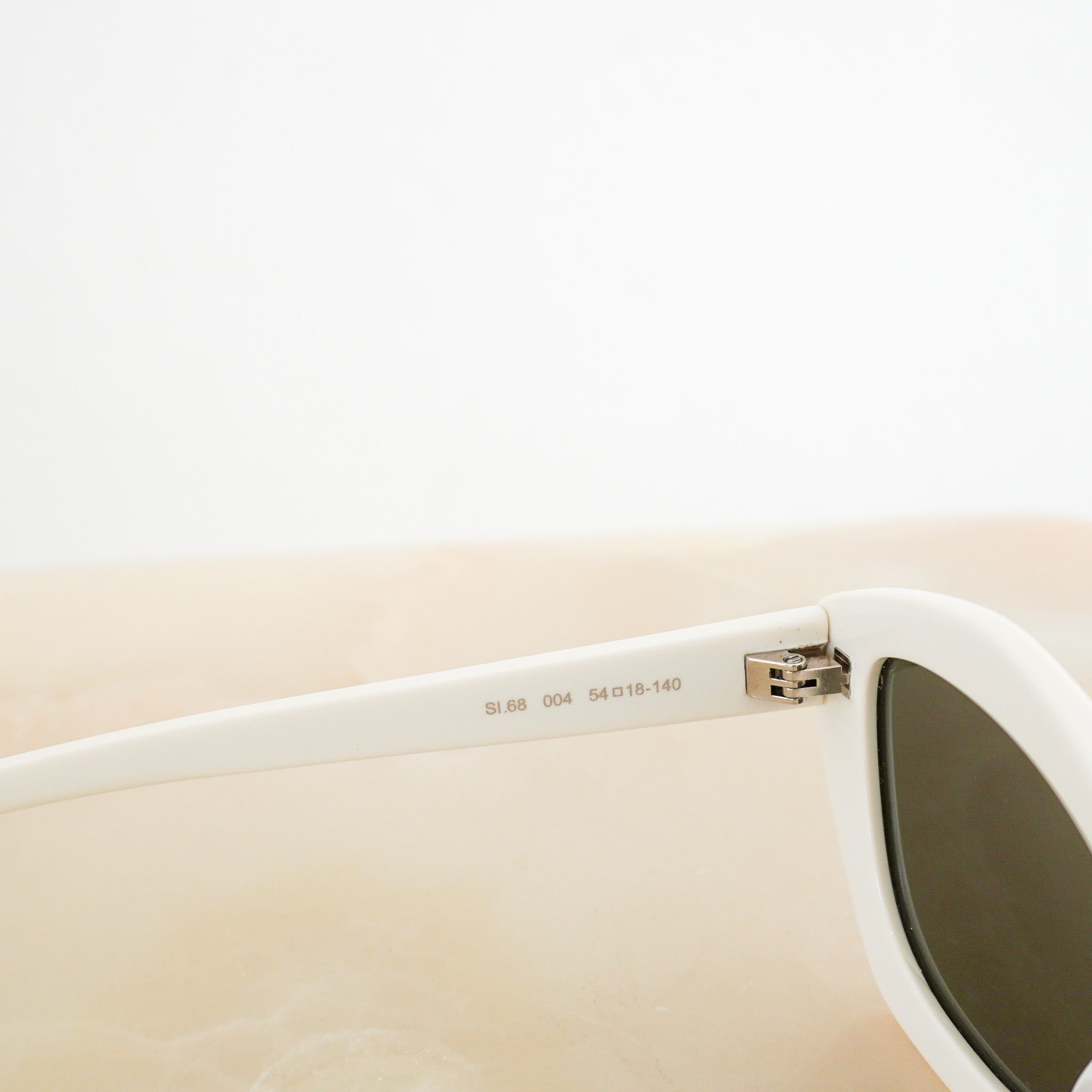 Saint Laurent New Wave Ivory Cat-Eye Sunglasses (RRP £350) | Authentic Preloved FINAL SALE