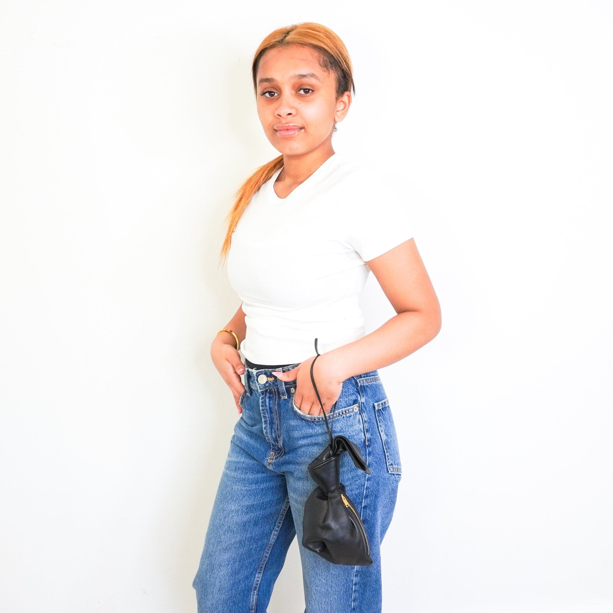 Jil Sander Black Knot Evening Pouch RRP £1350 | Authentic Preloved - Reloved Again