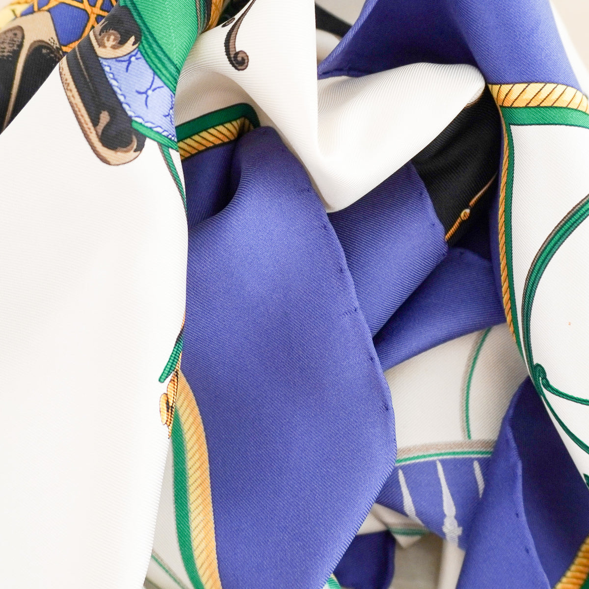 Hermès Les Voitures A Transformation Silk Scarf 90 (RRP £520) | Authentic Preloved FINAL SALE