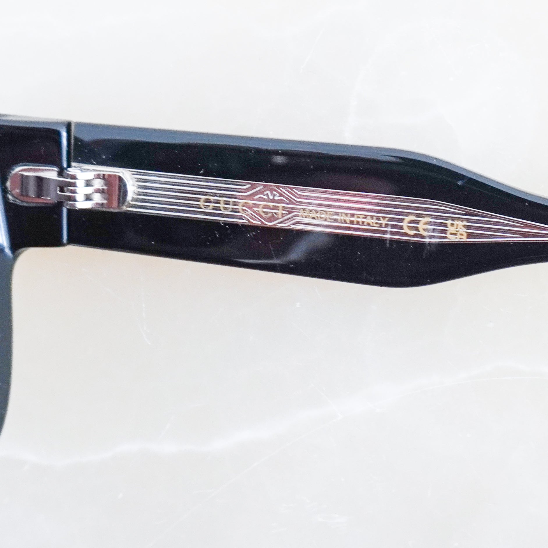 Gucci Black Rectangular Sunglasses GG1217S (RRP £350) | Authentic Preloved FINAL SALE