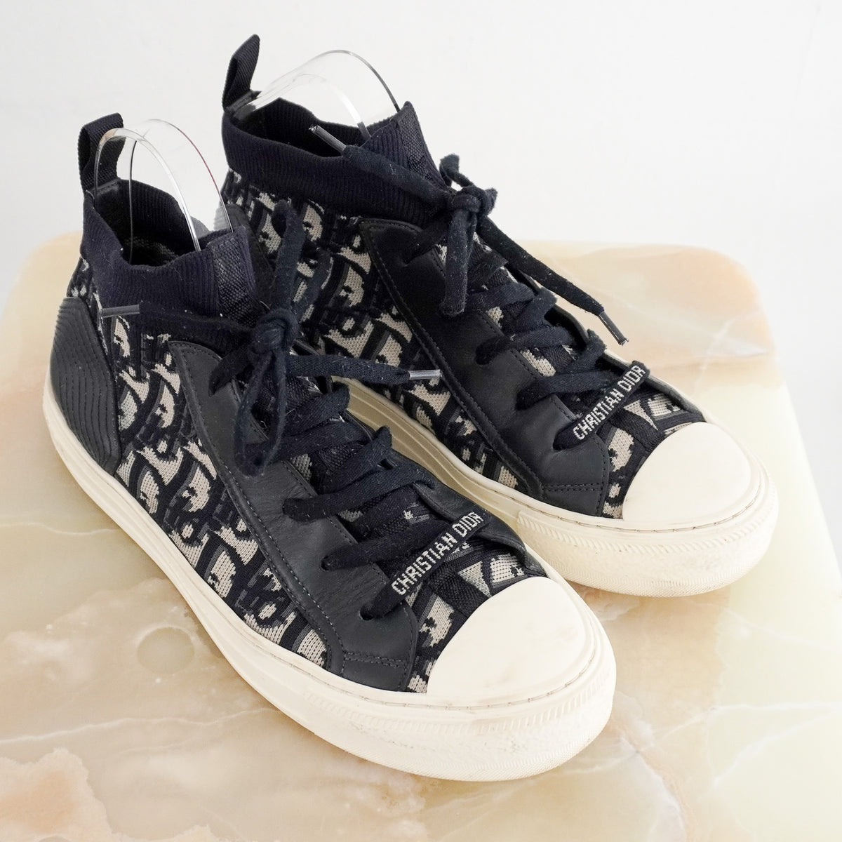 Christian Dior Walk’n’Dior High-Top Sneakers RRP £850 | Authentic Preloved