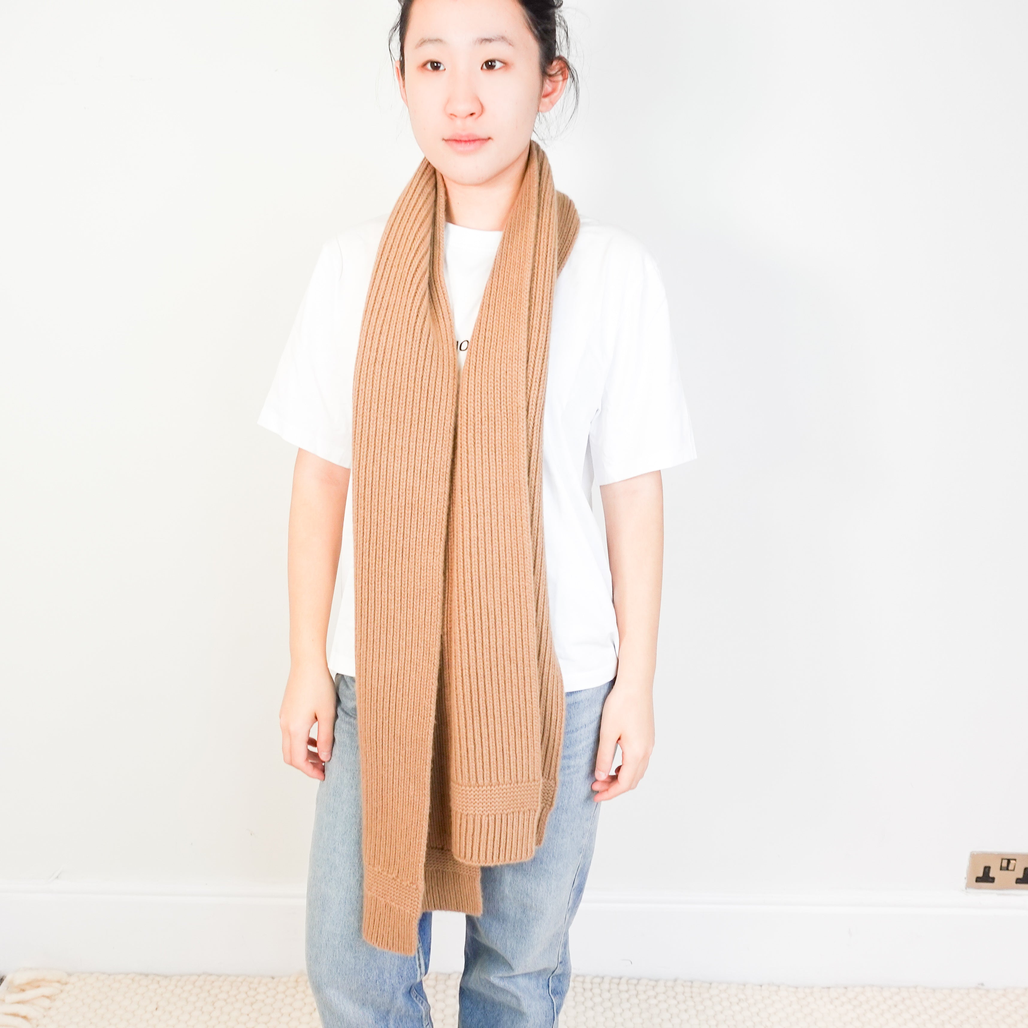 Miu Miu Blanket Scarf in Brown RRP £450 | Authentic Preloved