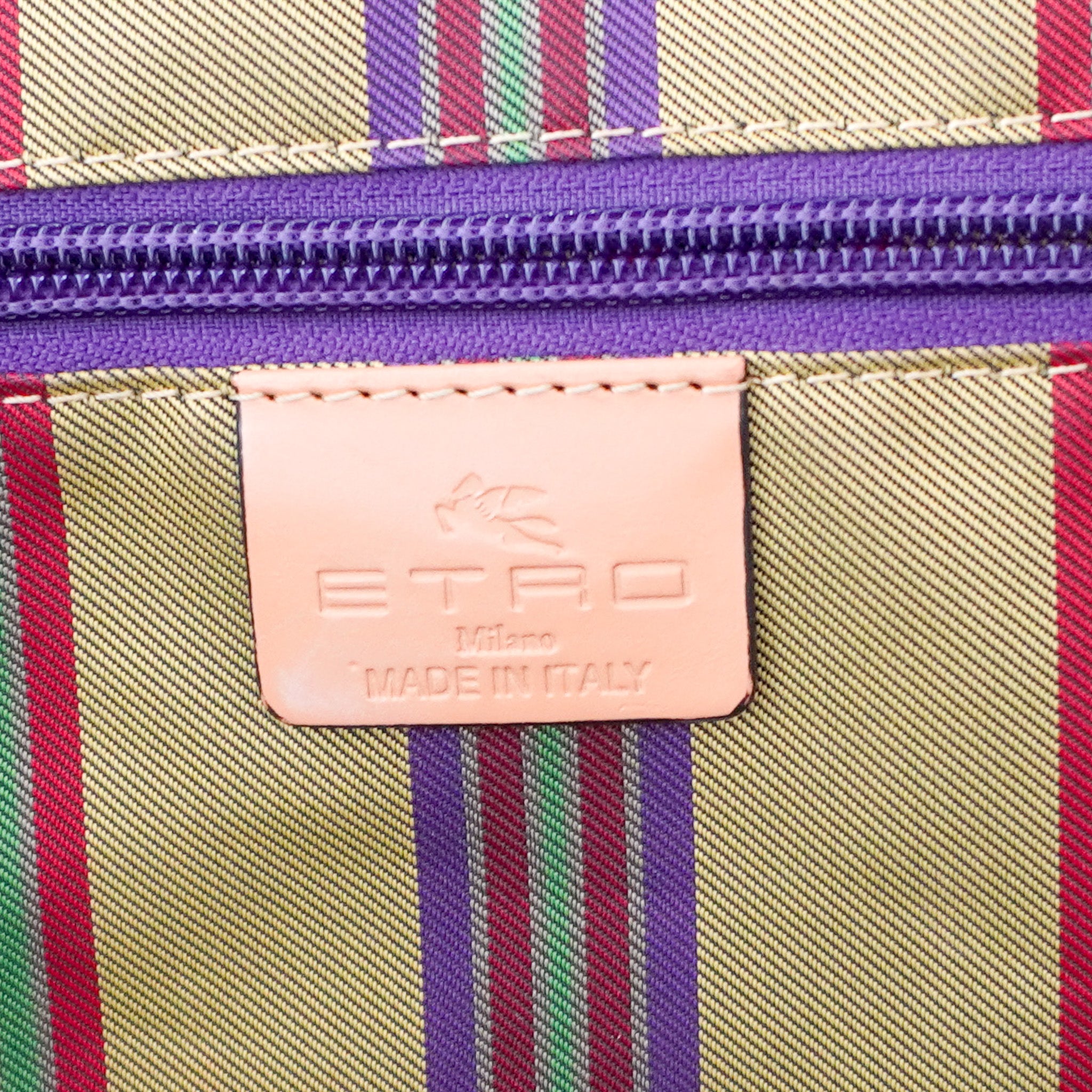 Etro Navy Blue Paisley Jacquard and Leather Shopper Tote (RRP £400) | FINAL SALE