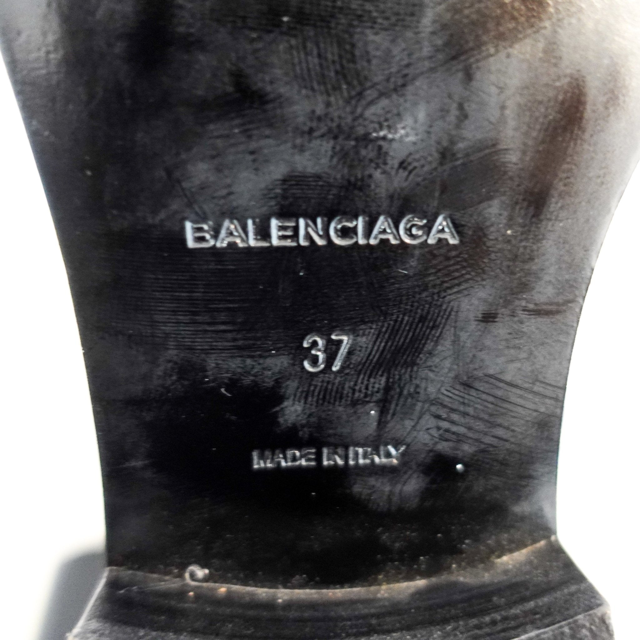 Balenciaga Navy Suede Heeled Ankle Boots RRP £975 | Authentic Preloved - Reloved Again