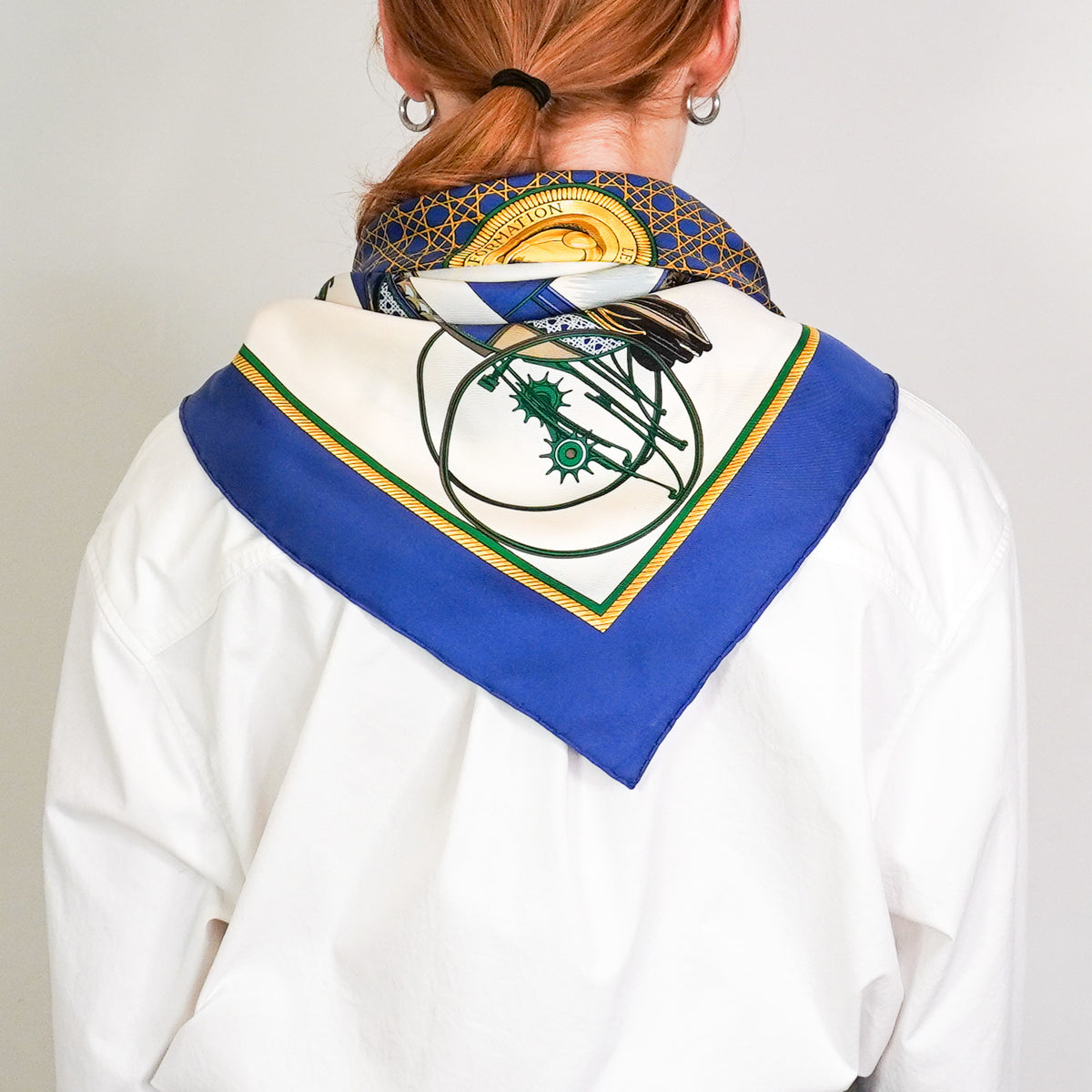 Hermès Les Voitures A Transformation Silk Scarf 90 (RRP £520) | Authentic Preloved FINAL SALE