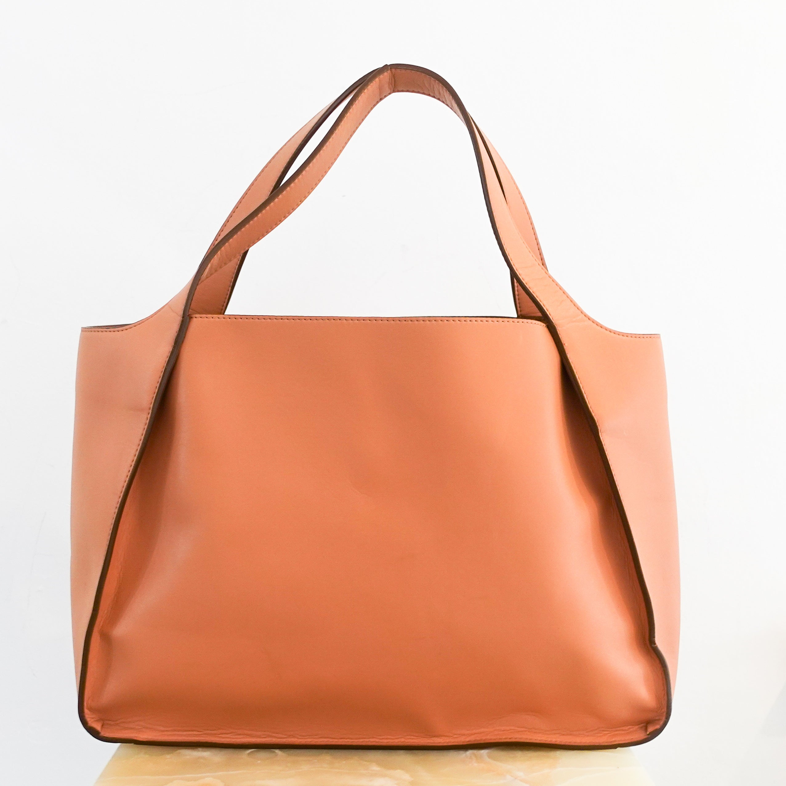 Stella McCartney Camel Brown Logo Large Tote Bag RRP £850 | Authentic Preloved