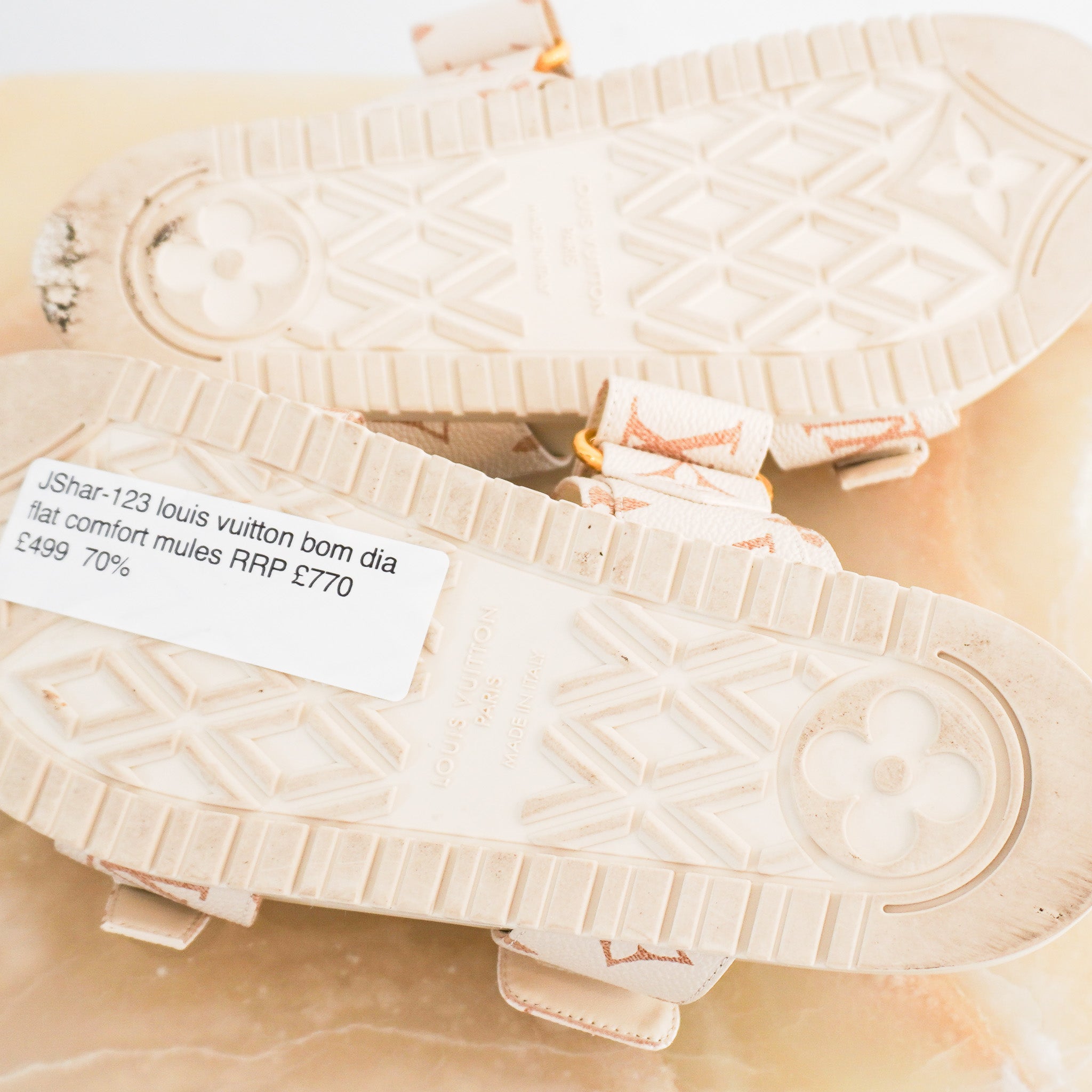 Louis Vuitton Bom Dia Flat Comfort Mules | Authentic Preloved