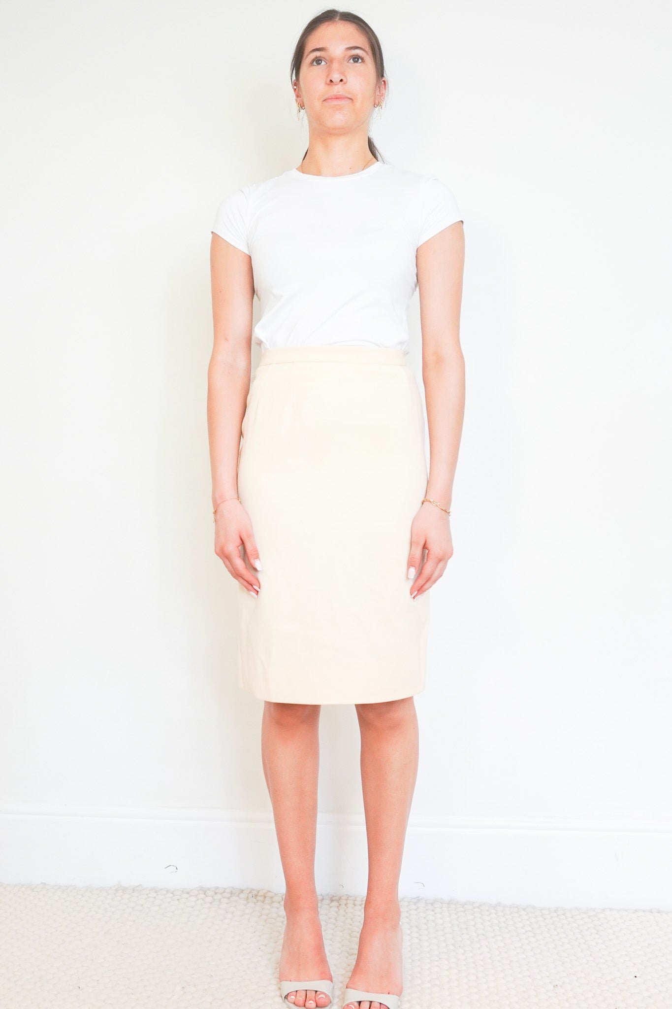 Chanel Cream Pencil Skirt (RRP £700) | Authentic Preloved - Reloved Again