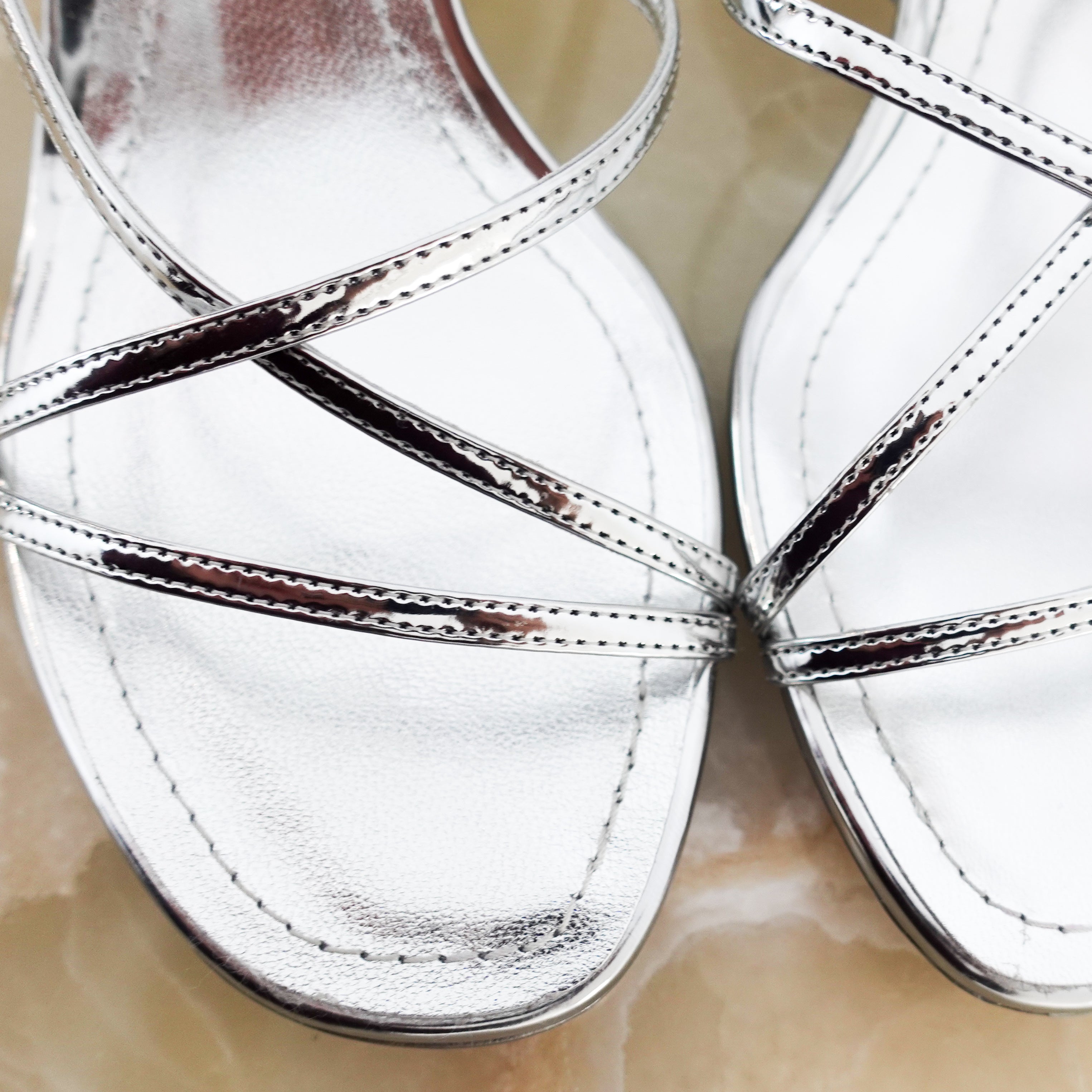 Silver Heels RRP £700- OUTLET