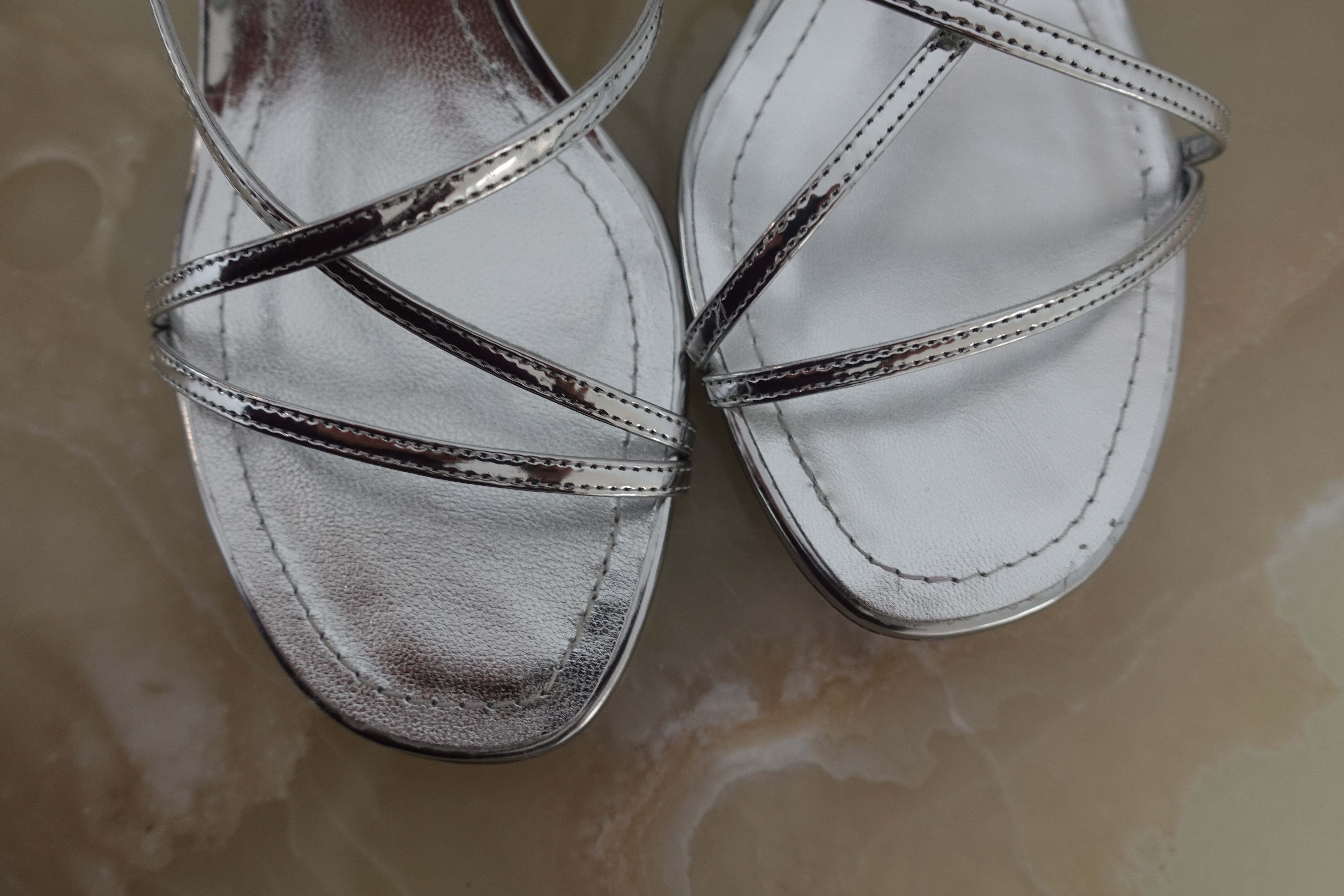 Silver Heels RRP £700- OUTLET