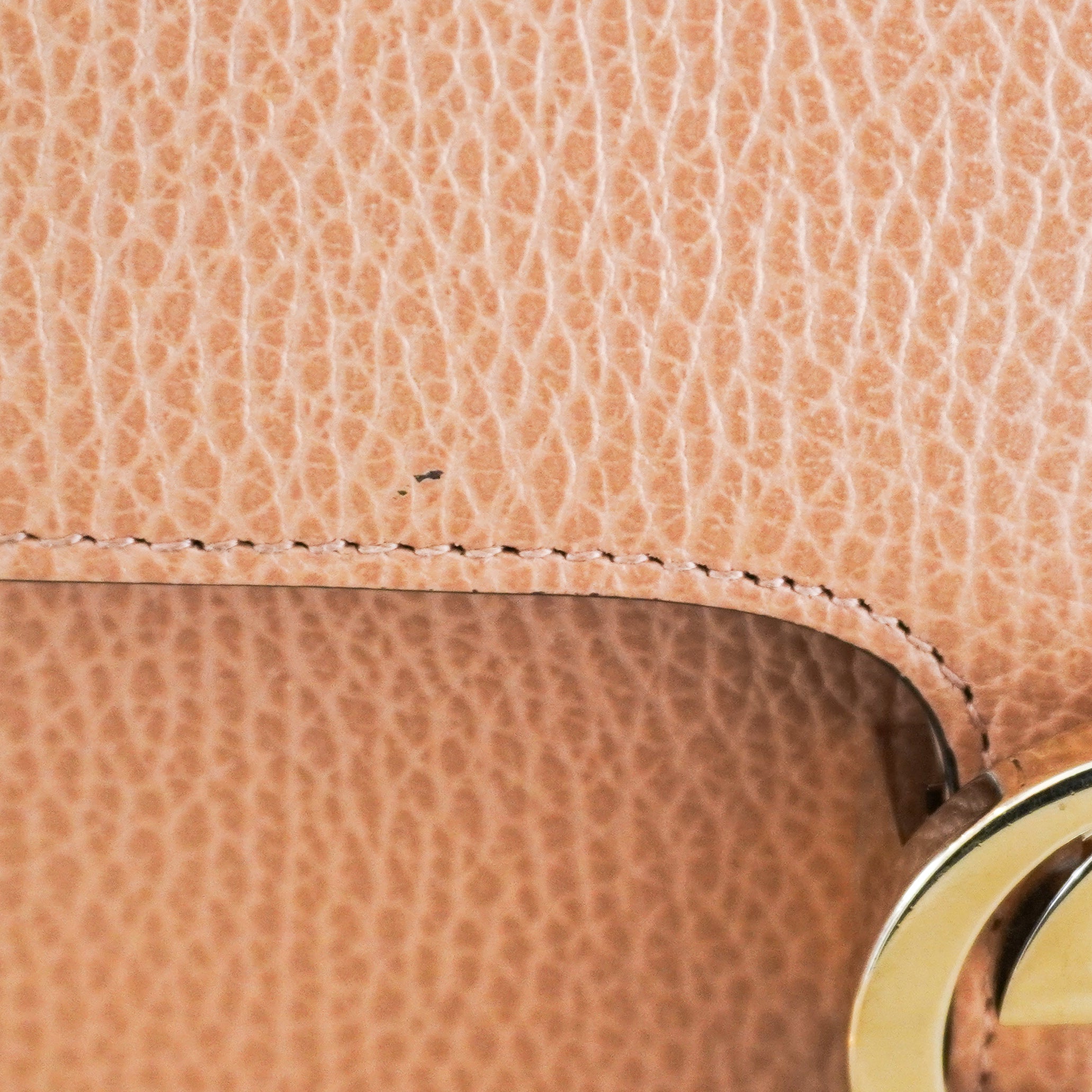 Gucci Small Dollar Calfskin Interlocking Crossbody Bag in Tan | Authentic Preloved