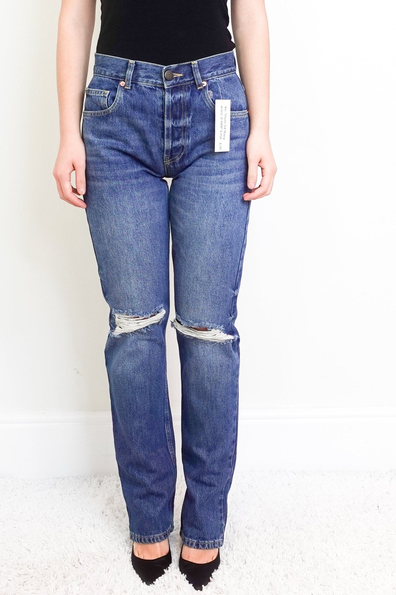 Raey Distressed Jeans RRP £150 | Authentic Preloved - Reloved Again